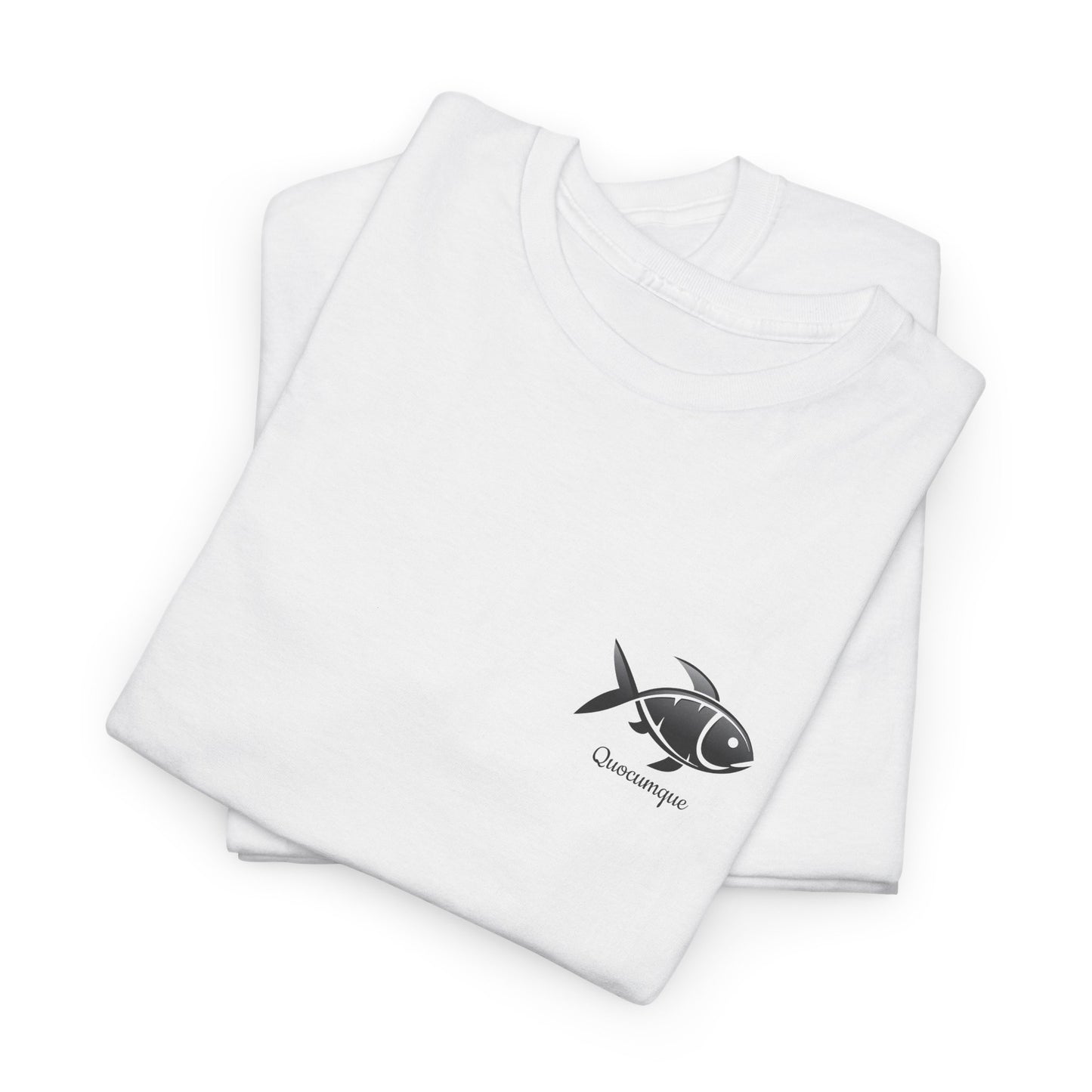 T-shirt Quocumque, "Collection Poisson", Île de La Réunion, Poissons, Confort Coton, Elégant, Souvenir Unique, Cadeau, Unisexe, Esprit Voyageur, Créole, Bourbon