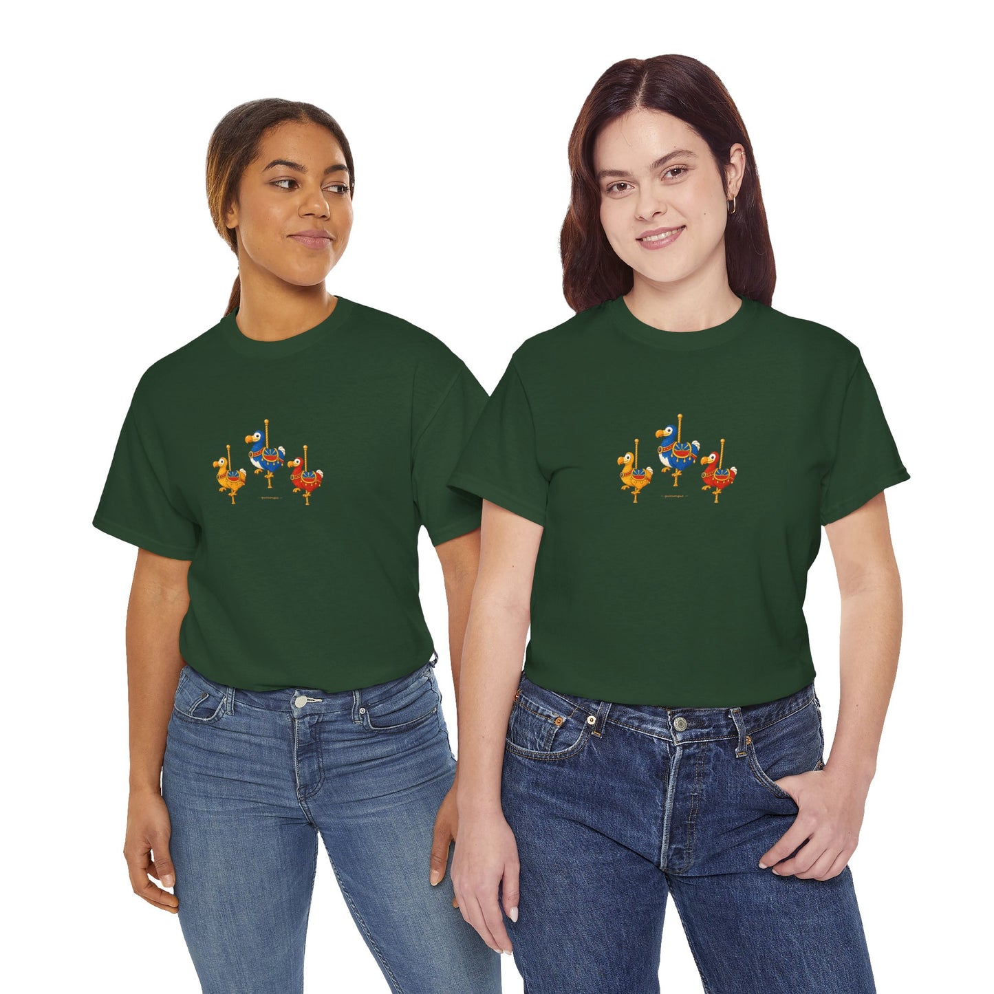 T-shirt Quocumque " Carrousel", Île de La Réunion, Confort Coton, Elégant, Souvenir Unique, Cadeau, Unisexe, Esprit Voyageur, Créole, Bourbon