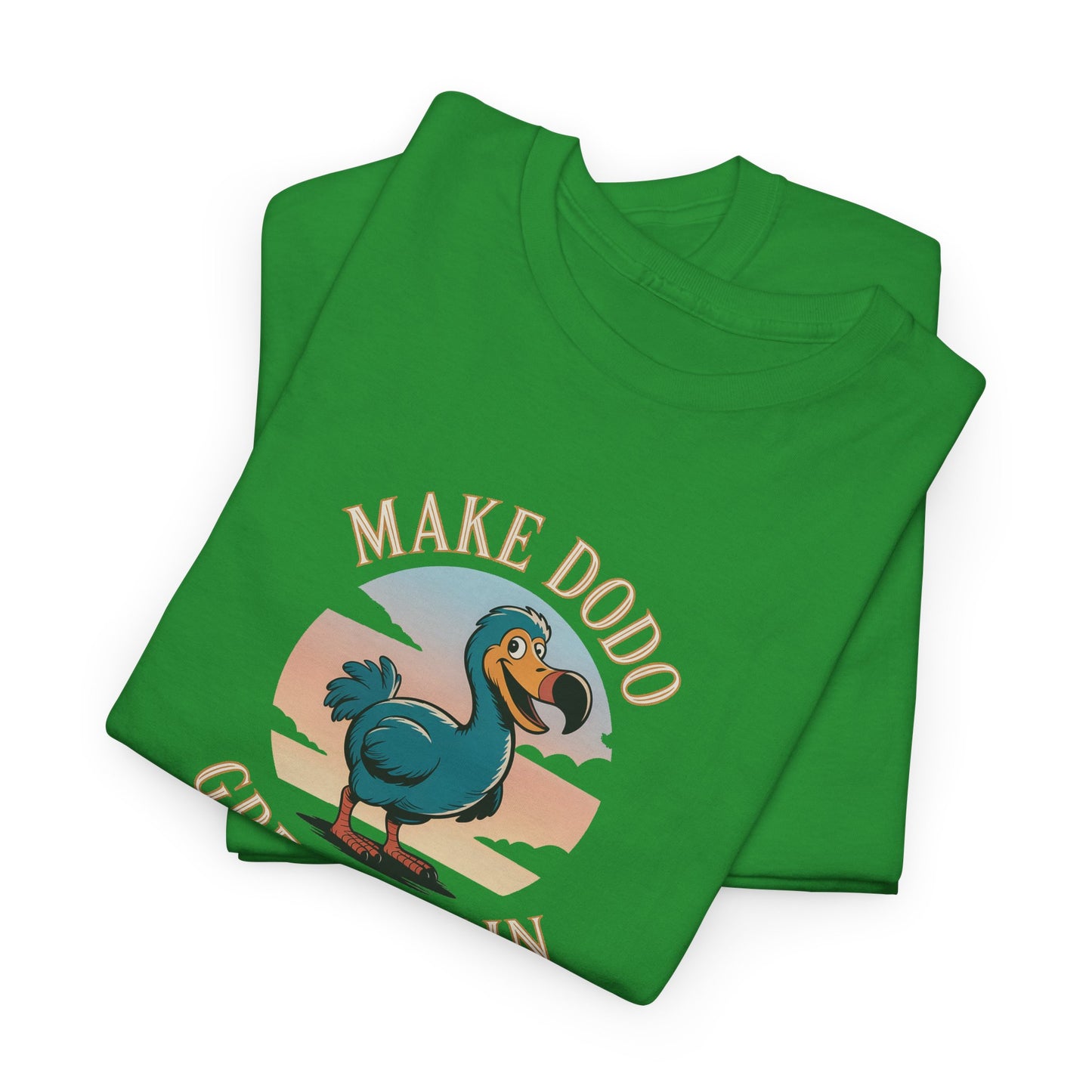 T-Shirt "Make Dodo Great Again", Exotisme, Destination Île de La Réunion, Confort Coton, Sobre, Elégant, Souvenir Unique, Cadeau, Unisexe, Esprit Voyageur