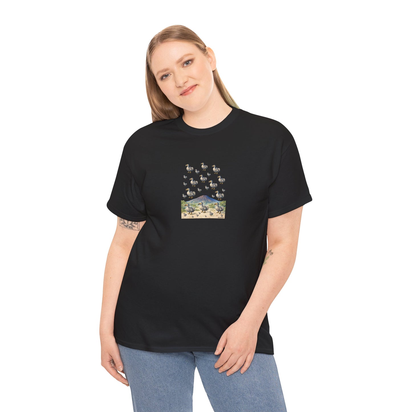 T-shirt "Groupe Dodo ", Île de La Réunion", Confort Coton, Sobre, Elégant, Souvenir Unique, Cadeau, Unisexe, Esprit Voyageur
