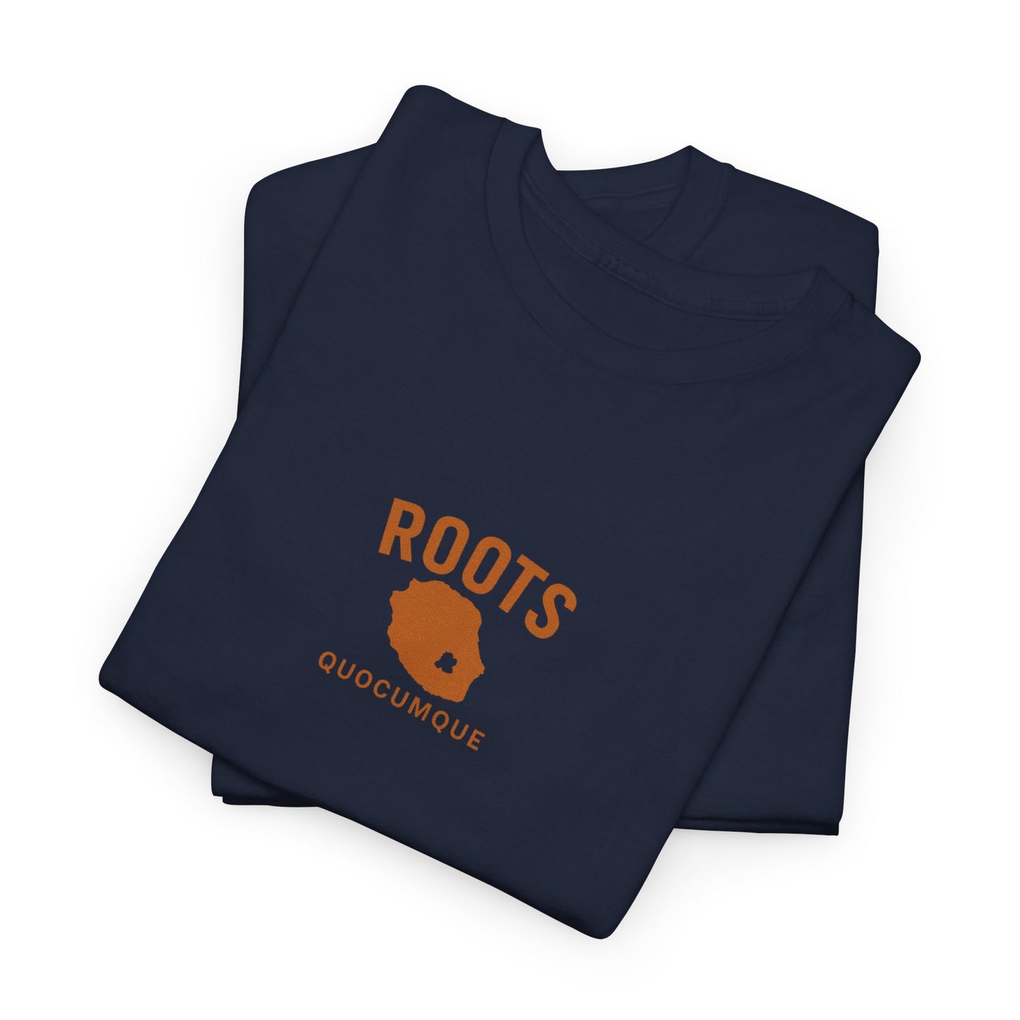 T-shirt "Roots 974", Exotisme, Destination Île de La Réunion, Confort Coton, Sobre, Elégant, Souvenir Unique, Cadeau, Unisexe, Esprit Voyageur