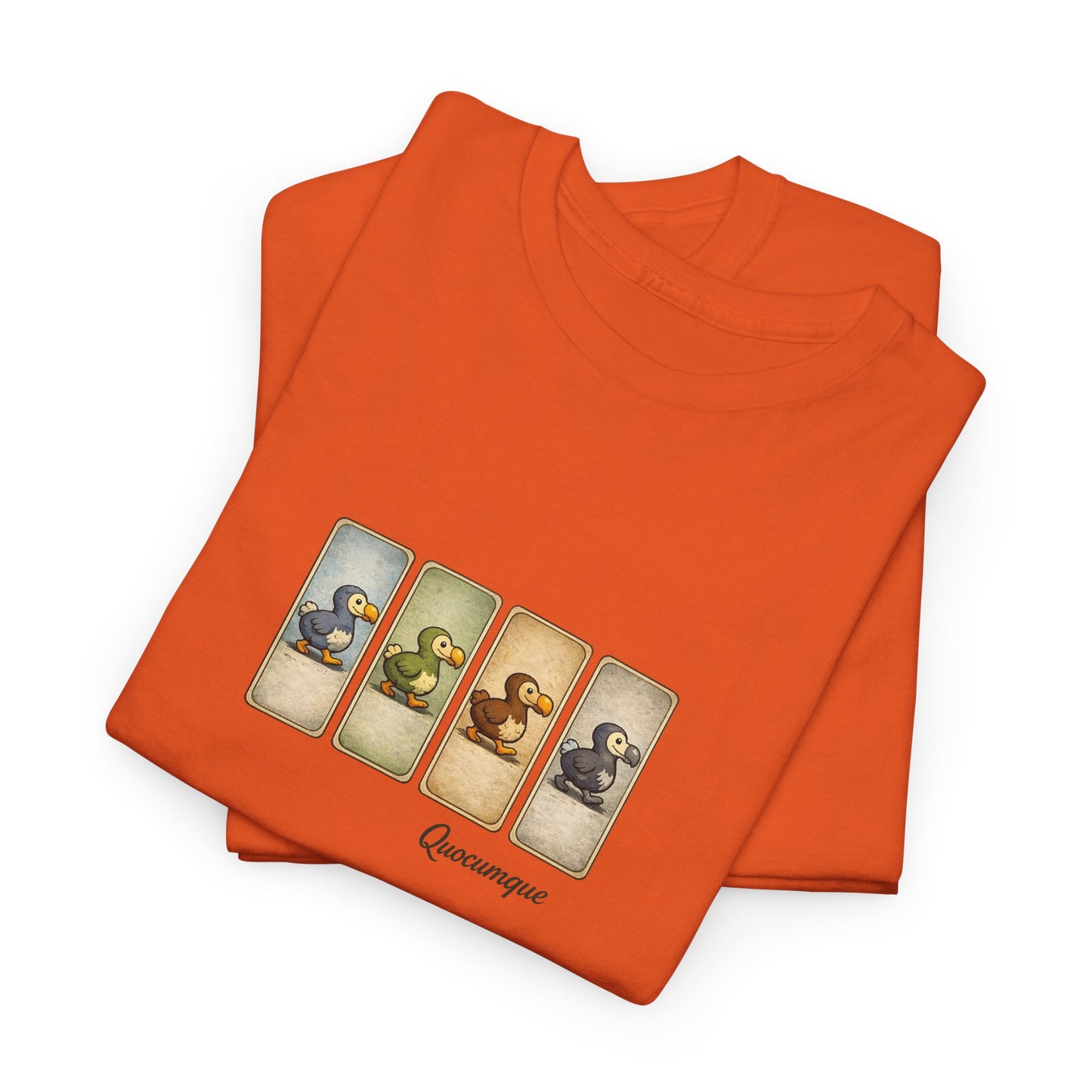 T-shirt Quocumque, " Dodo", Île de La Réunion, Confort Coton, Elégant, Souvenir Unique, Cadeau, Unisexe, Esprit Voyageur, Créole, Bourbon