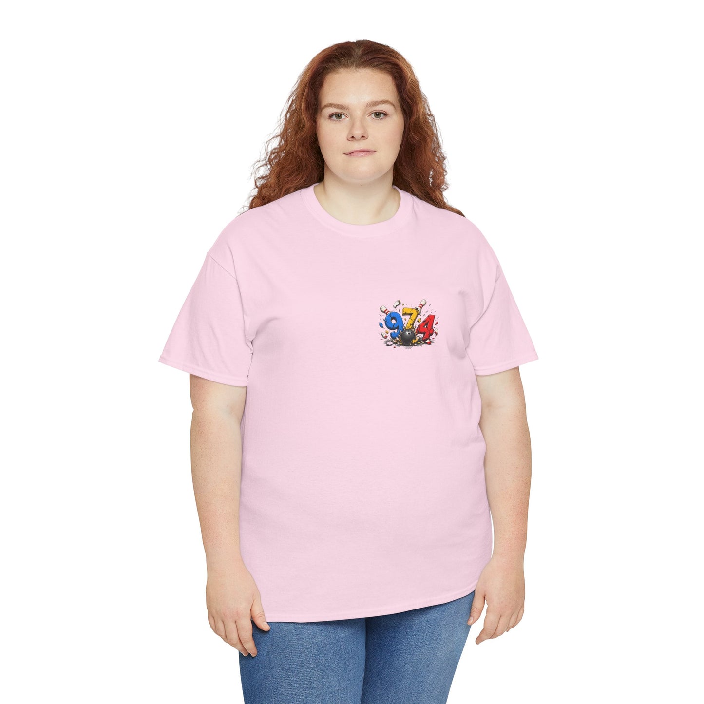 T-shirt " 974 Bowling ", Destination Île de La Réunion, Confort Coton, Sobre, Elégant, Souvenir Unique, Vêtement Adulte, Unisexe, Esprit Voyageur