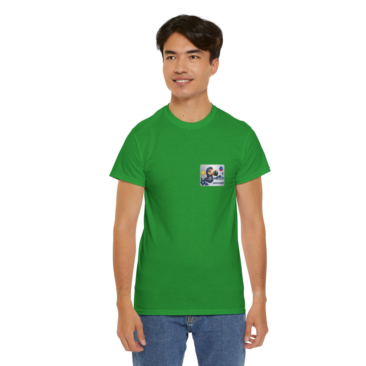 T-shirt "Quocumque Platinium", Exotisme, Destination Île de La Réunion, Confort Coton, Sobre, Elégant, Souvenir Unique, Cadeau, Unisexe, Esprit Voyageur