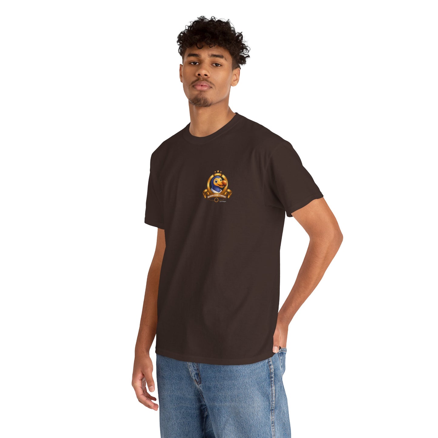 T-shirt Quocumque, " Dodo Cinéma", Discret, Île de La Réunion, Confort Coton, Elégant, Souvenir Unique, Cadeau, Unisexe, Esprit Voyageur, Créole, Bourbon
