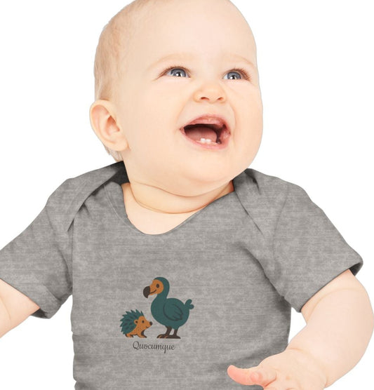 Body Bébé " Tangue & Dodo ", Île de La Réunion, Douceur Coton, Cadeau Naissance,  Confort Coton Bio, Style Unique, Cadeau Parfait