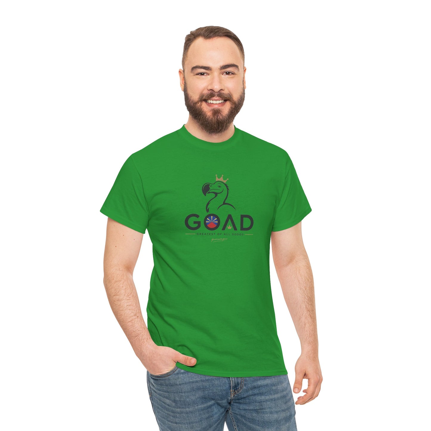 T-shirt "GOAD ", Greatest Of All Dodos, Île de La Réunion", Confort Coton, Sobre, Elégant, Souvenir Unique, Cadeau, Unisexe, Esprit Voyageur