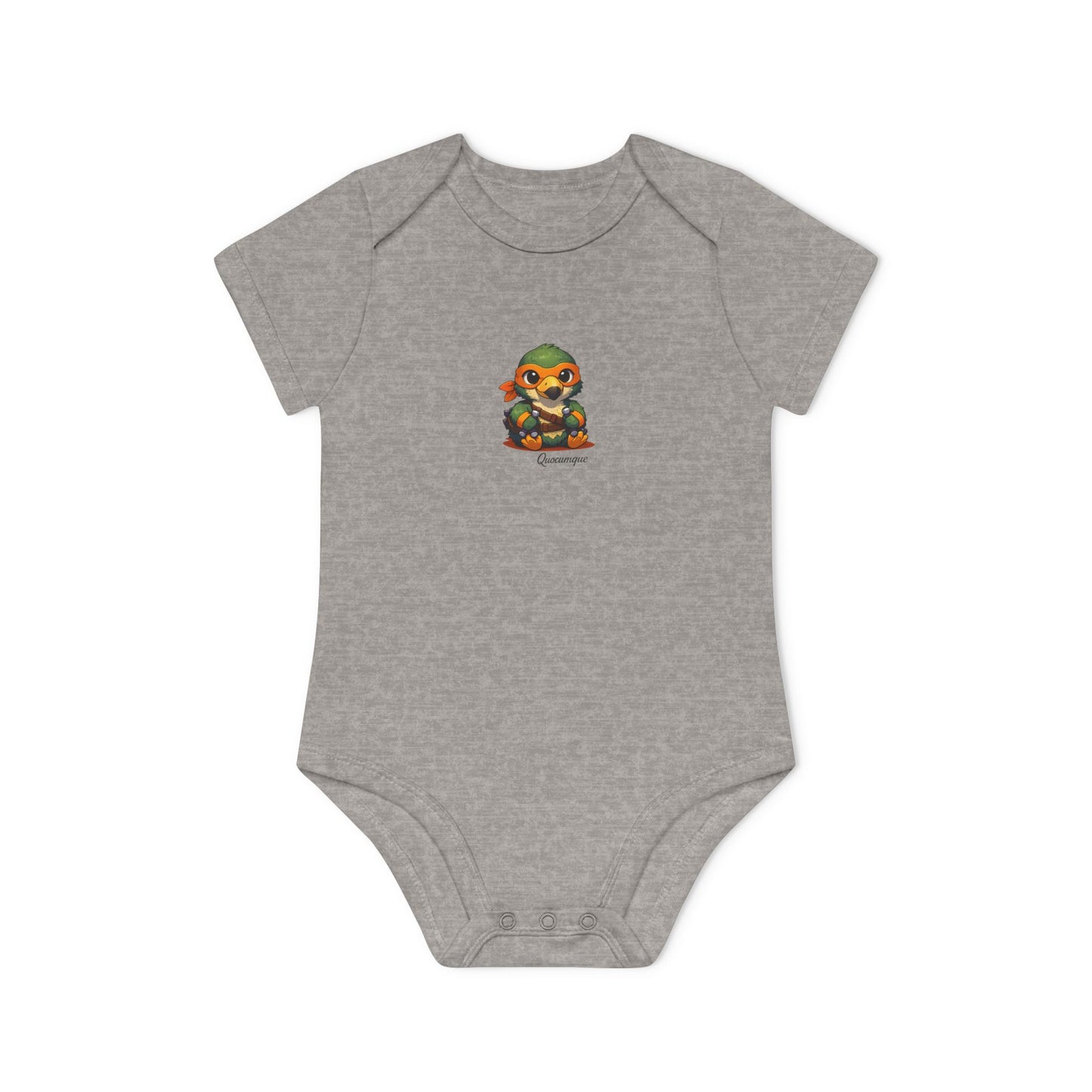 Body Bébé "Dodo Ninja Orange", Île de La Réunion, Douceur Coton, Cadeau Naissance,  Confort Coton Bio, Style Unique, Cadeau Parfait