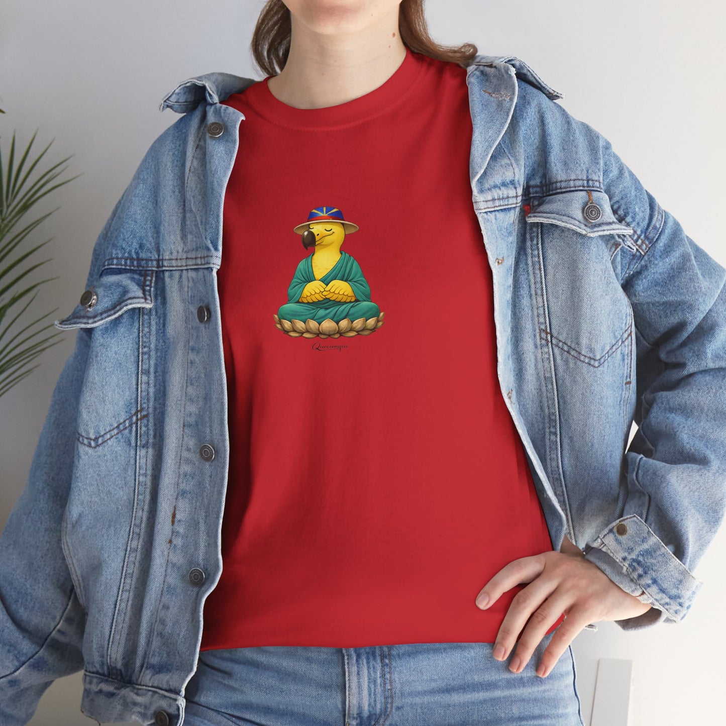 T-shirt "Dodo Zen", Confort Coton, Sobre, Elégant, Souvenir Unique, Cadeau, Unisexe, Esprit Voyageur, Adulte