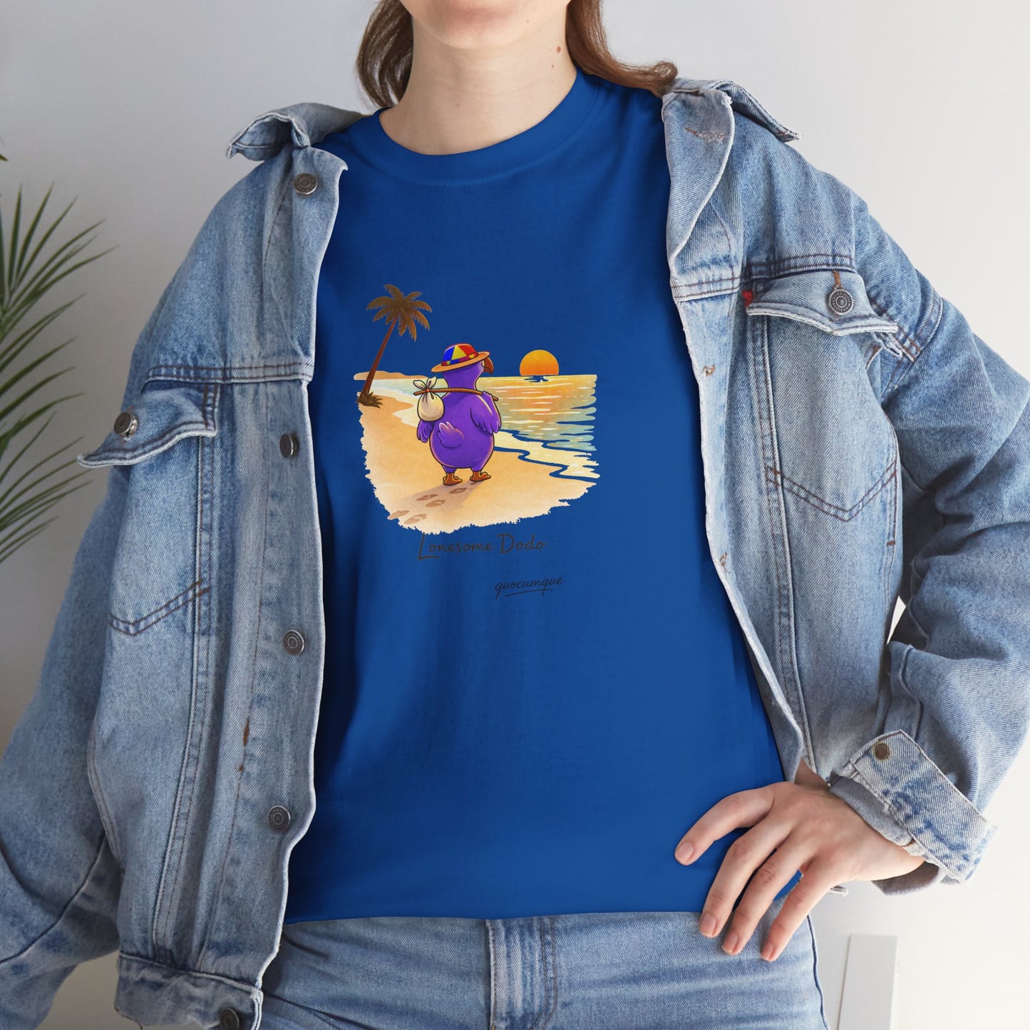 Copy of T-shirt "Lonesome Dodo", Confort Coton, Sobre, Elégant, Souvenir Unique, Cadeau, Unisexe, Esprit Voyageur, Adulte