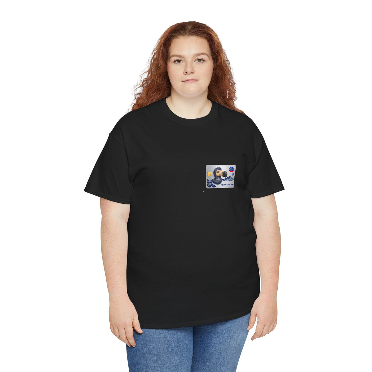 T-shirt "Quocumque Platinium", Exotisme, Destination Île de La Réunion, Confort Coton, Sobre, Elégant, Souvenir Unique, Cadeau, Unisexe, Esprit Voyageur