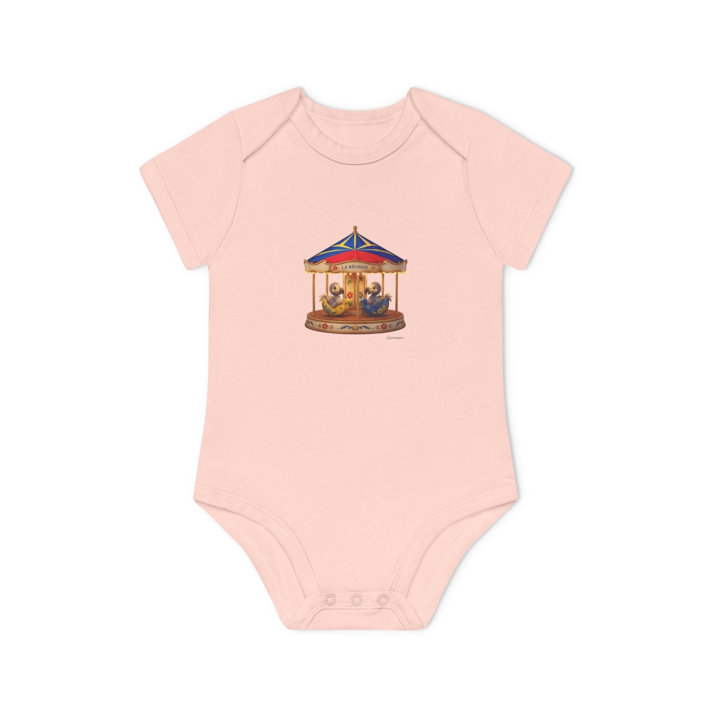 Body Bébé "Dodo Manège", Île de La Réunion, Douceur Coton, Cadeau Naissance,  Confort Coton Bio, Style Unique, Cadeau Parfait