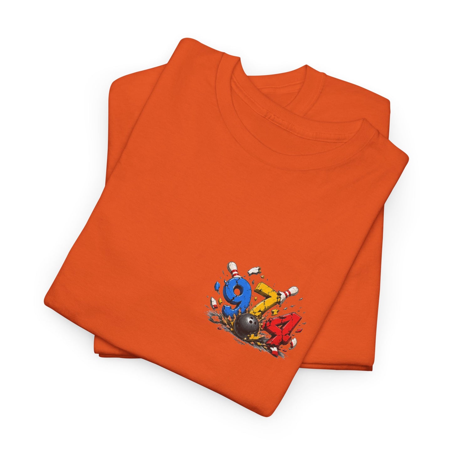 T-shirt " 974 Bowling ", Destination Île de La Réunion, Confort Coton, Sobre, Elégant, Souvenir Unique, Vêtement Adulte, Unisexe, Esprit Voyageur