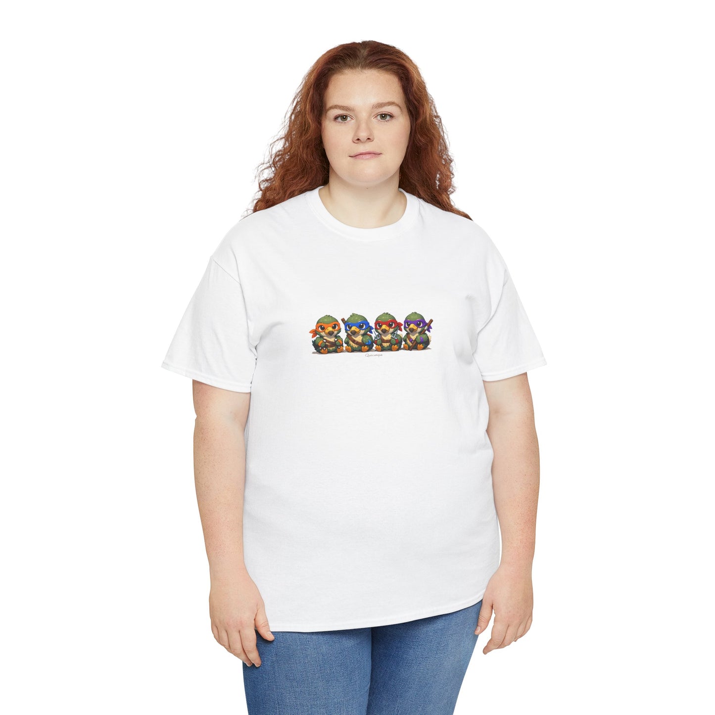 T-shirt Quocumque, " Dodos Ninjas ", Île de La Réunion, Confort Coton, Elégant, Souvenir Unique, Cadeau, Unisexe, Esprit Voyageur, Créole, Bourbon
