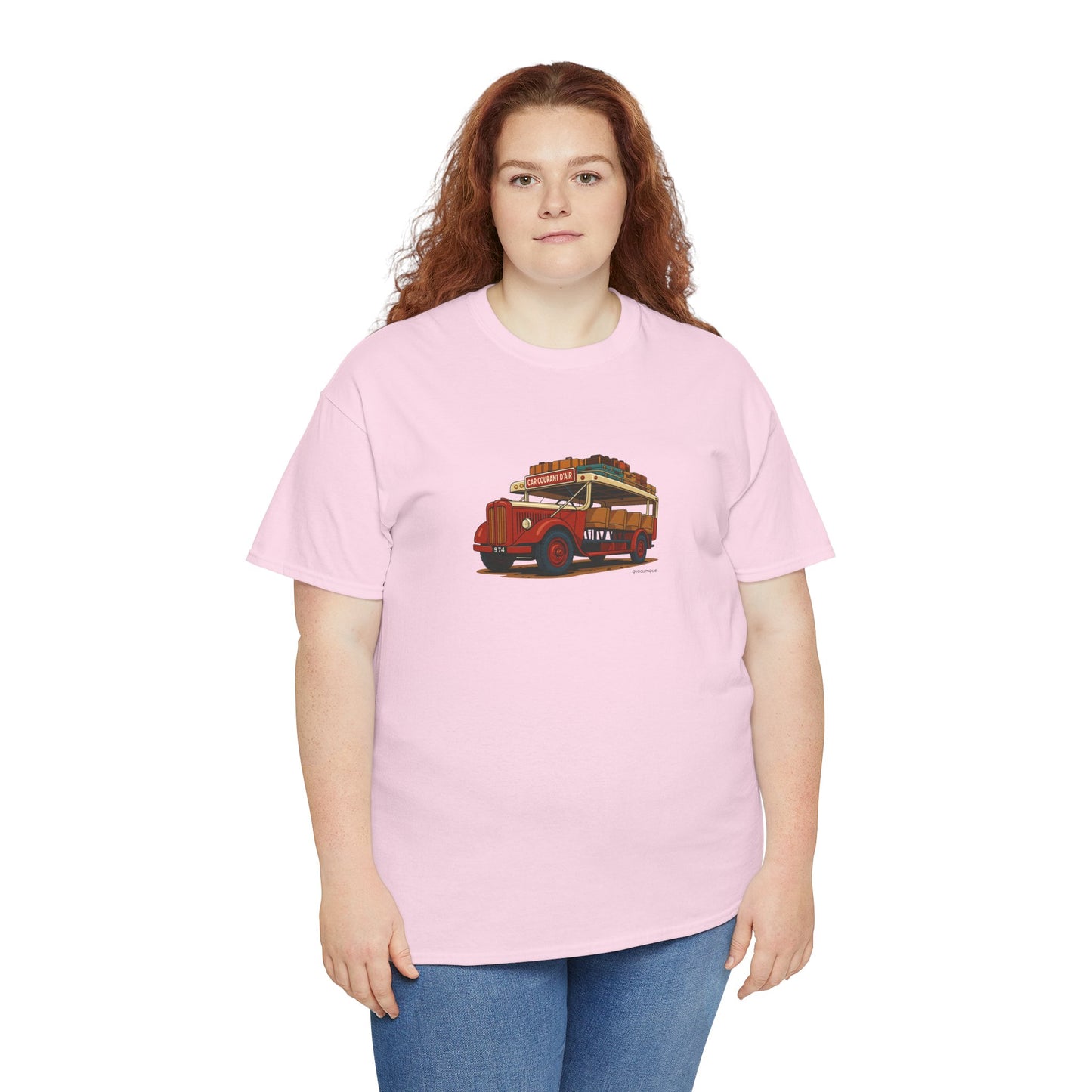 T-shirt "Car Courant d'Air, Exotisme, Destination Île de La Réunion, Confort Coton, Sobre, Elégant, Souvenir Unique, Cadeau, Unisexe, Esprit Voyageur