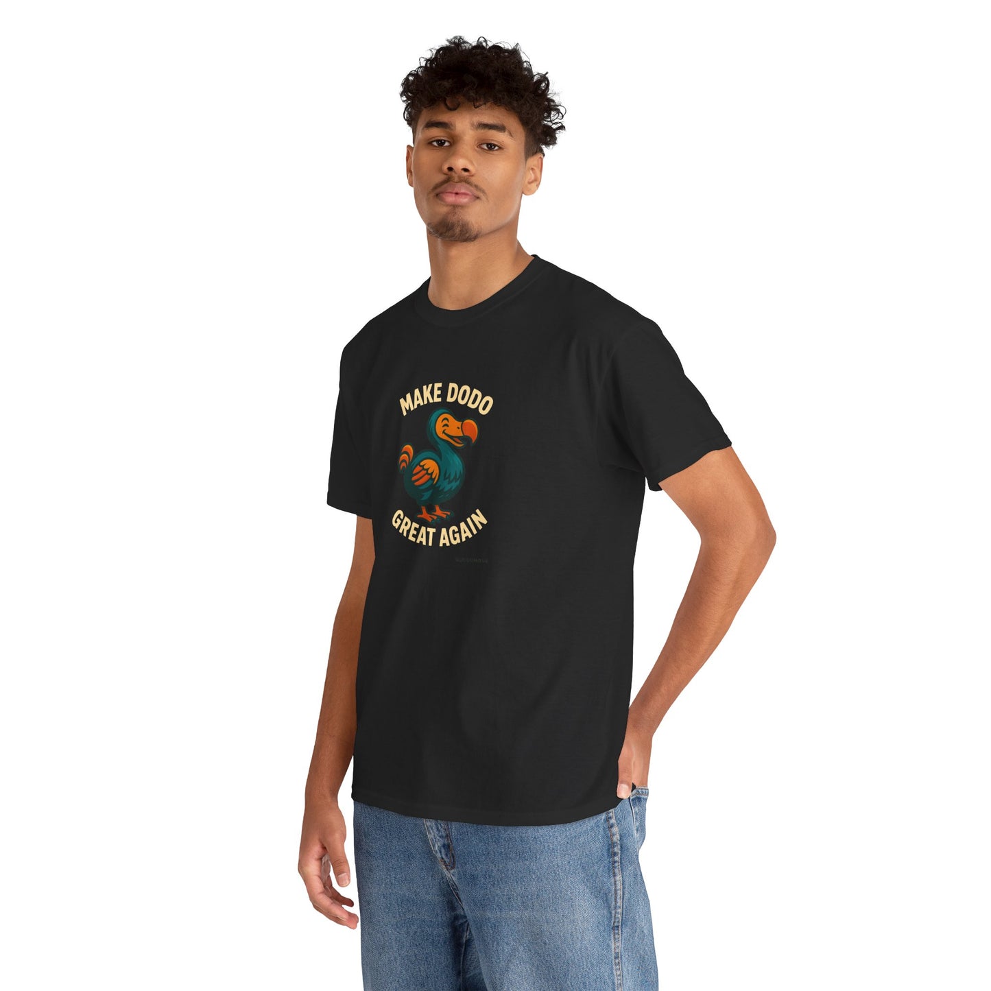 T-Shirt "Make Dodo Great Again", Exotisme, Destination Île de La Réunion, Confort Coton, Sobre, Elégant, Souvenir Unique, Cadeau, Unisexe, Esprit Voyageur