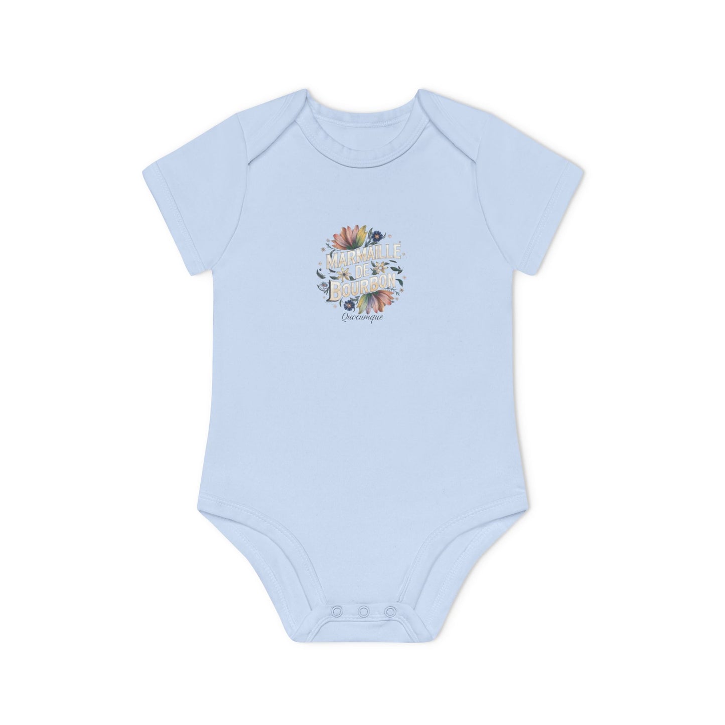 Body Bébé "Marmaille de Bourbon", Île de La Réunion, Douceur Coton, Cadeau Naissance,  Confort Coton Bio, Style Unique, Cadeau Parfait