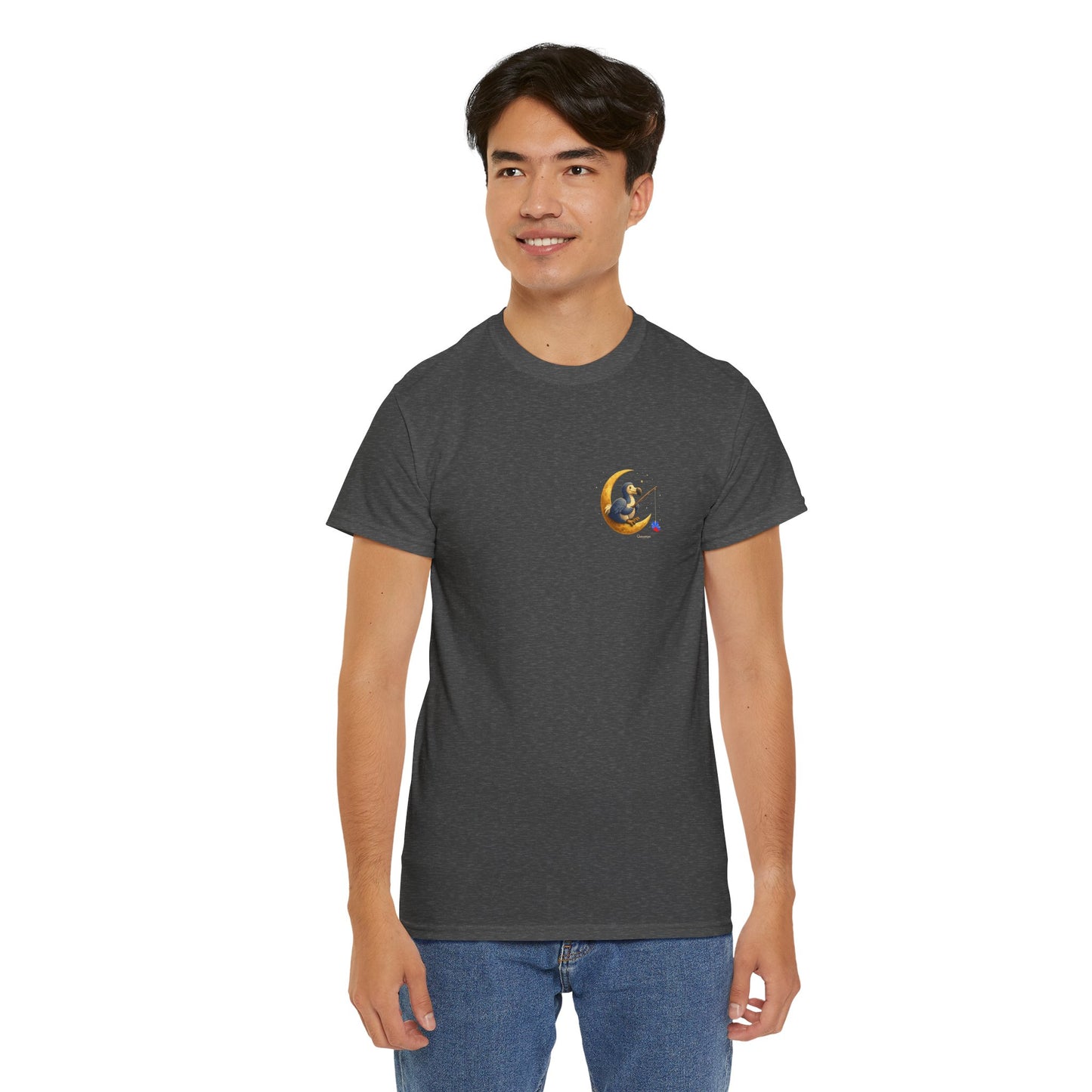 T-shirt "Groupe Lune ", Île de La Réunion", Confort Coton, Sobre, Elégant, Souvenir Unique, Cadeau, Unisexe, Esprit Voyageur