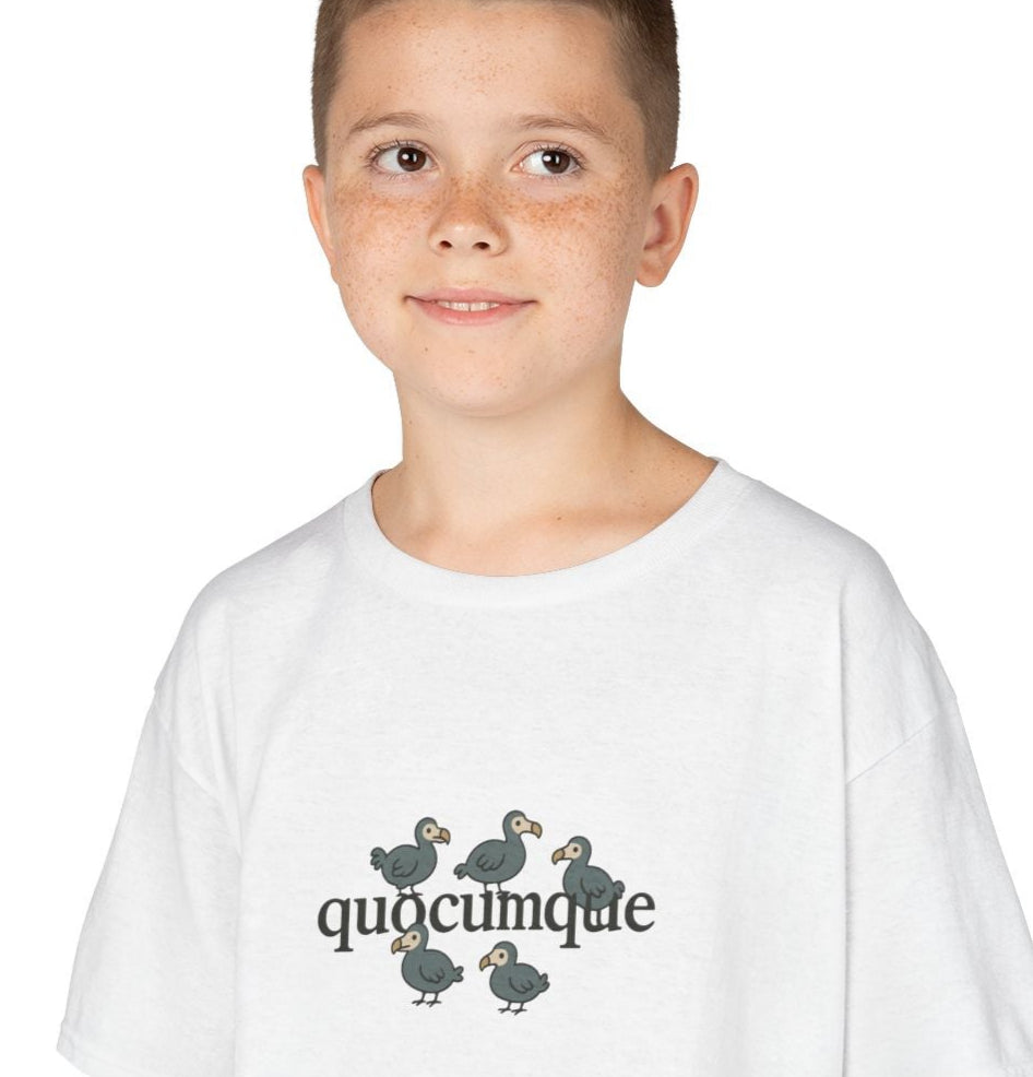 T-shirt Quocumque, "Patrouille Dodo", Animal Mascotte, Douceur Coton,  Pour les enfants de 5-6 ans( Taille XS), Pour les 7-8 ans( taille S), Pour les 9-10 ans( taille M), Pour les 11-12 ans( taille L), Pour les 13-14 ans( taille XLS)
