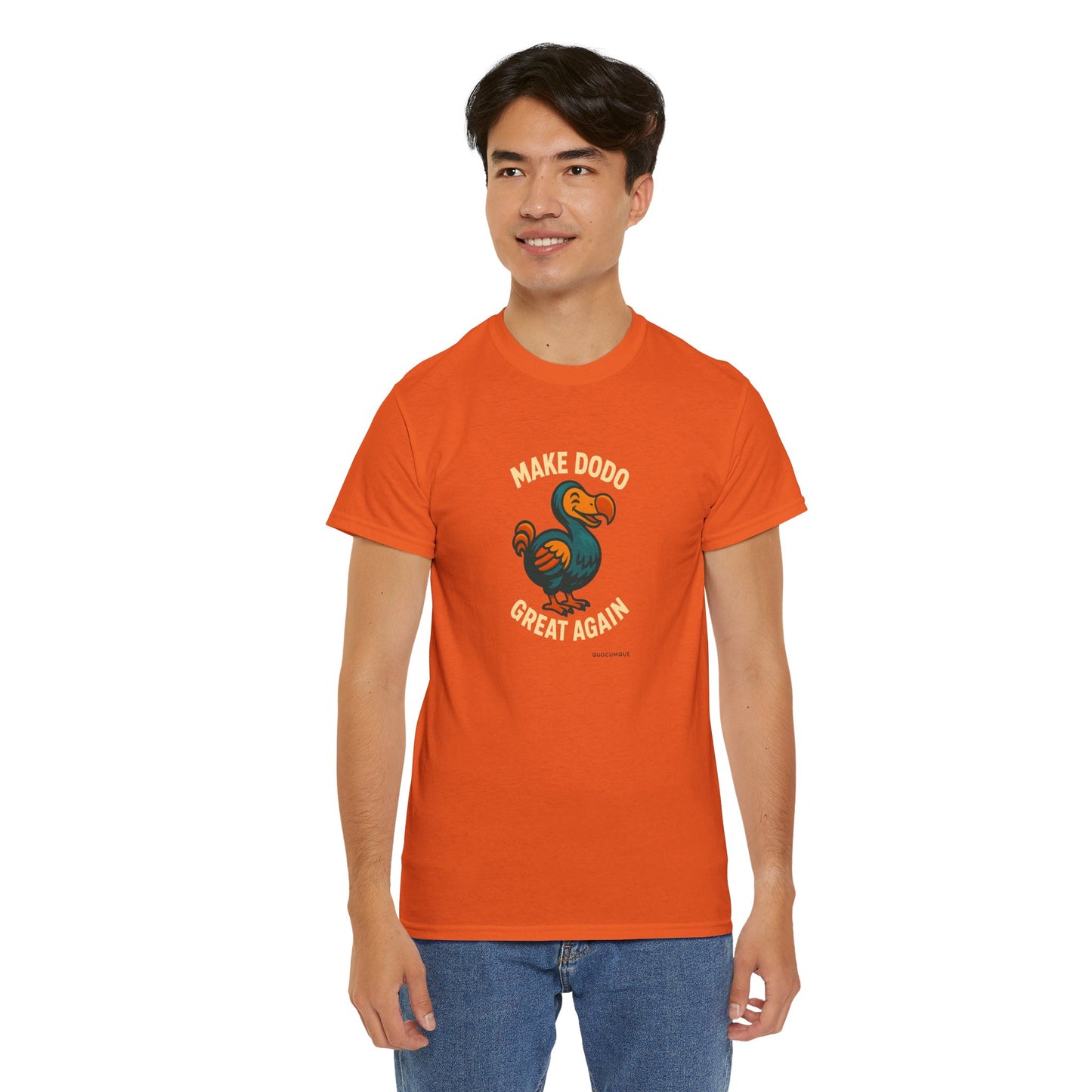 T-Shirt "Make Dodo Great Again", Exotisme, Destination Île de La Réunion, Confort Coton, Sobre, Elégant, Souvenir Unique, Cadeau, Unisexe, Esprit Voyageur