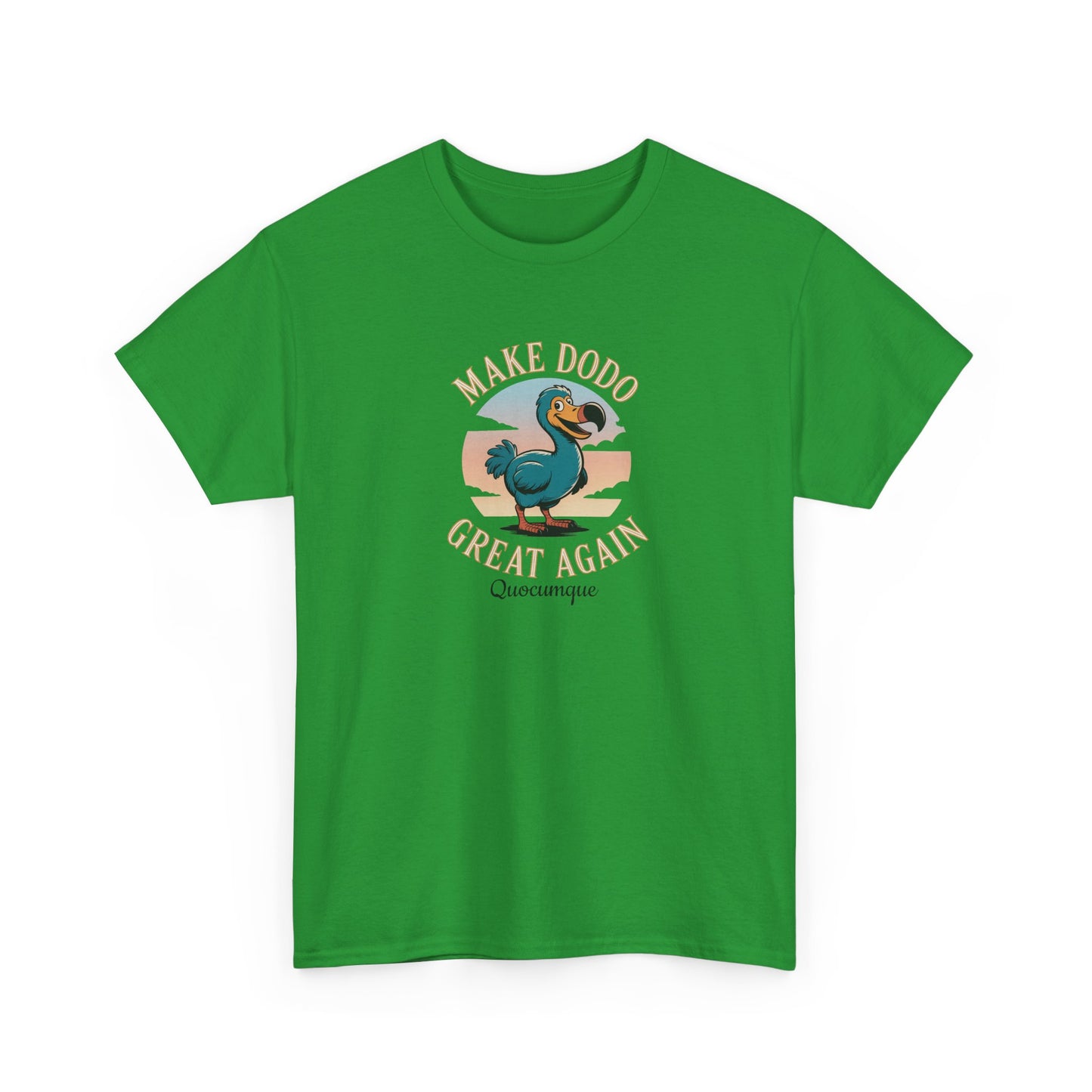 T-Shirt "Make Dodo Great Again", Exotisme, Destination Île de La Réunion, Confort Coton, Sobre, Elégant, Souvenir Unique, Cadeau, Unisexe, Esprit Voyageur