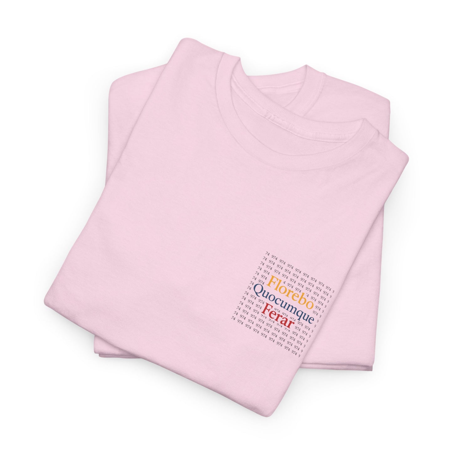 T-shirt Florebo Quocumque Ferar, Île de La Réunion, Grille 974, Confort Coton, Sobre, Elégant, Souvenir Unique, Cadeau, Unisexe, Esprit Voyageur, Adulte