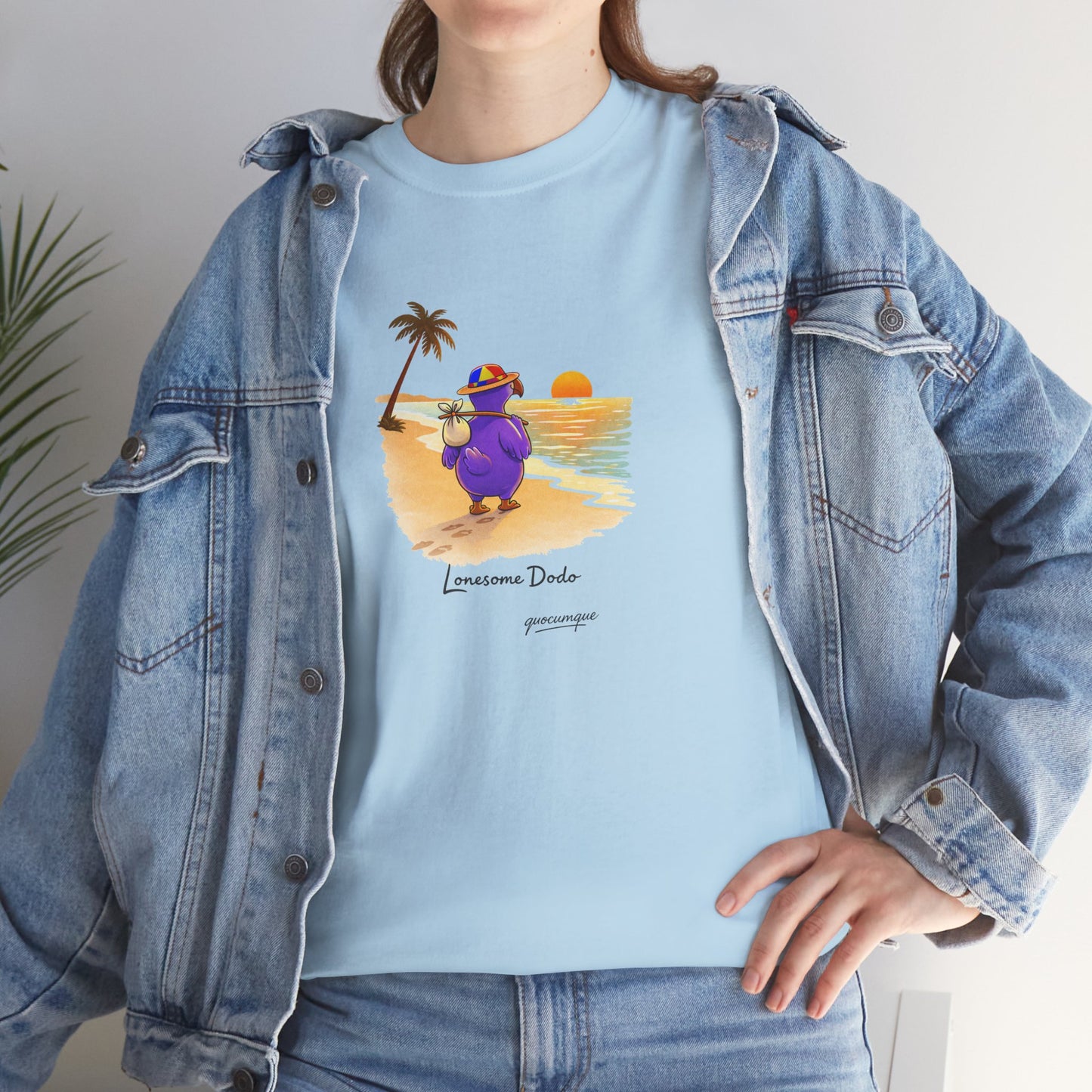 Copy of T-shirt "Lonesome Dodo", Confort Coton, Sobre, Elégant, Souvenir Unique, Cadeau, Unisexe, Esprit Voyageur, Adulte