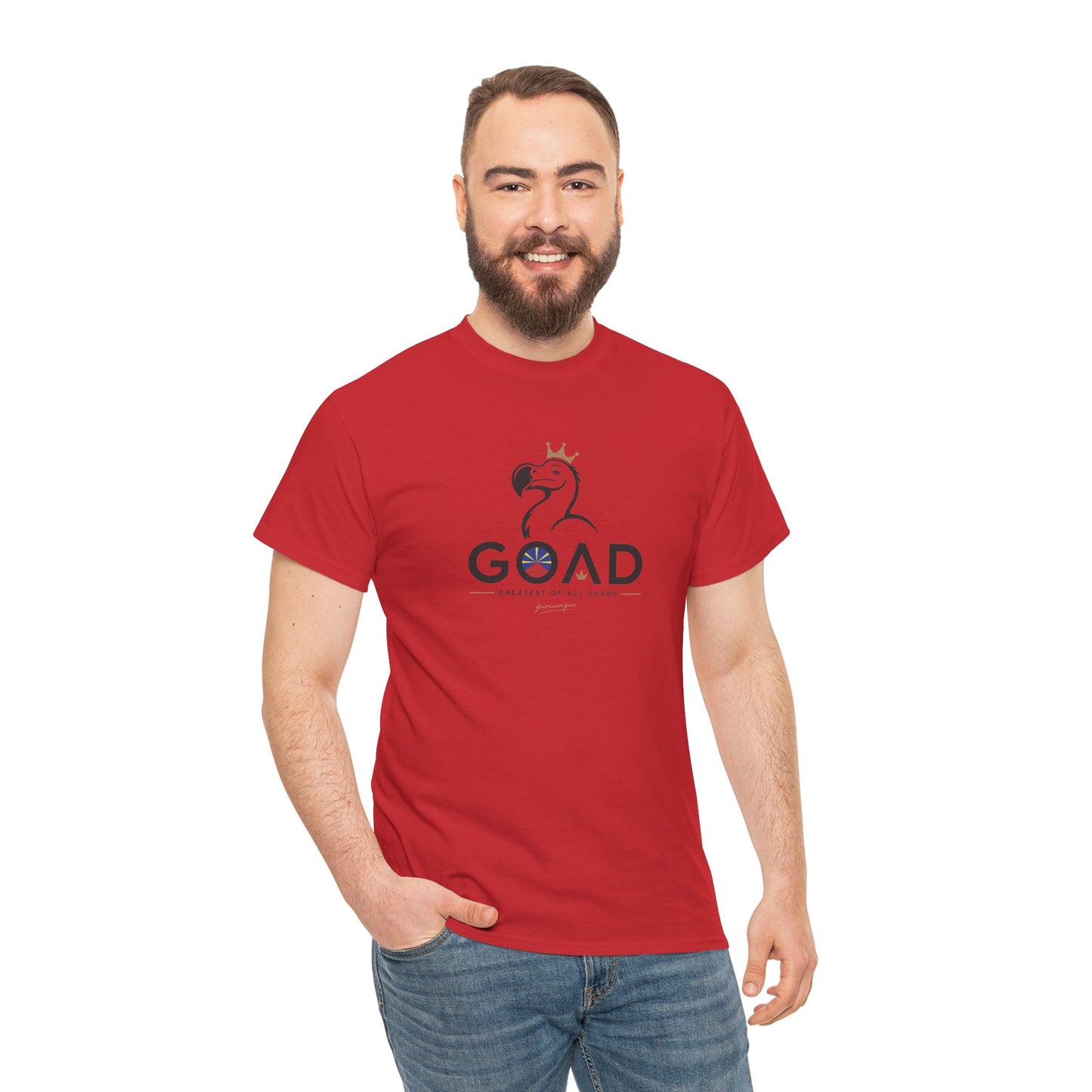T-shirt "GOAD ", Greatest Of All Dodos, Île de La Réunion", Confort Coton, Sobre, Elégant, Souvenir Unique, Cadeau, Unisexe, Esprit Voyageur