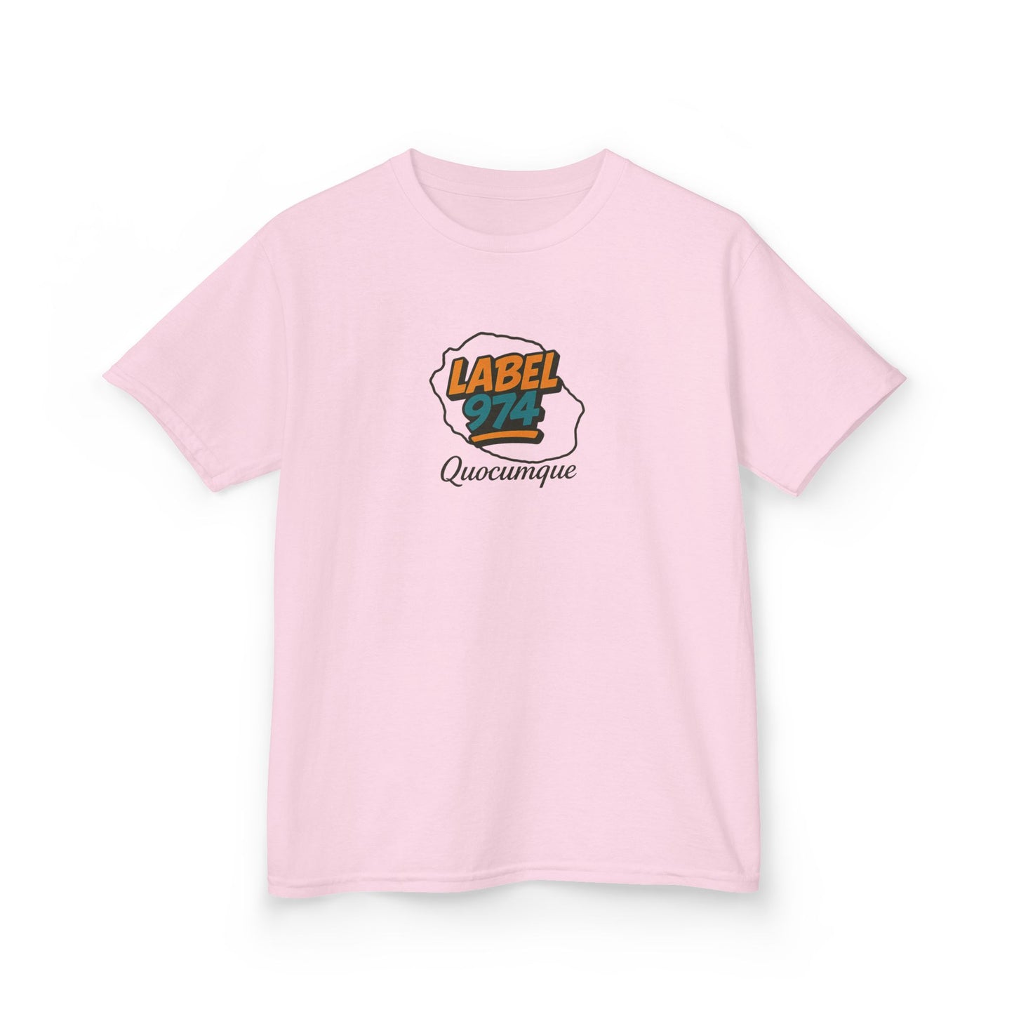 T-shirt "Label 974", Île de La Réunion", Douceur Coton, Pour les enfants de 5-6 ans( Taille XS), Pour les 7-8 ans( taille S), Pour les 9-10 ans( taille M), Pour les 11-12 ans( taille L), Pour les 13-14 ans( taille XLS)