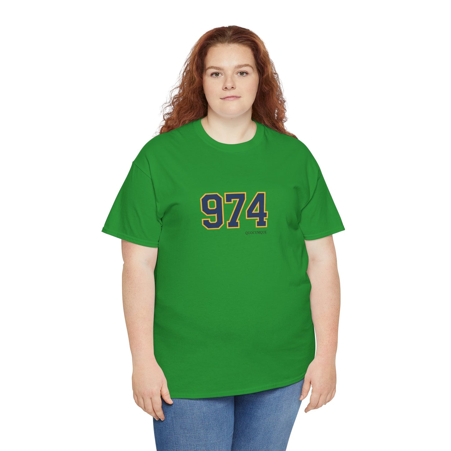 T-shirt " 974 ", Destination Île de La Réunion, Confort Coton, Sobre, Elégant, Souvenir Unique, Vêtement Adulte, Unisexe, Esprit Voyageur