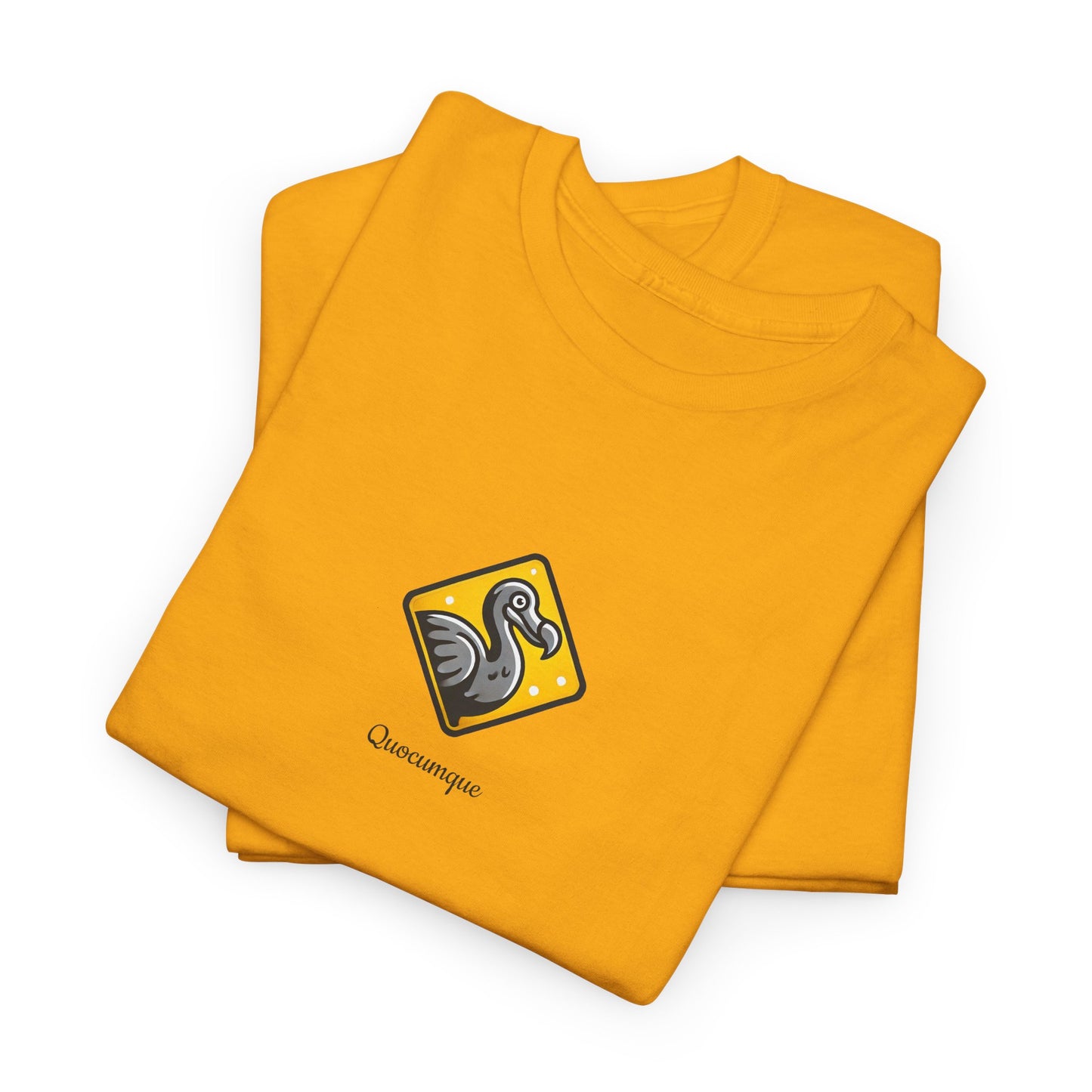 T-shirt Quocumque, "Dodo", Île de La Réunion, Confort Coton, Elégant, Souvenir Unique, Cadeau, Unisexe, Esprit Voyageur, Créole, Bourbon