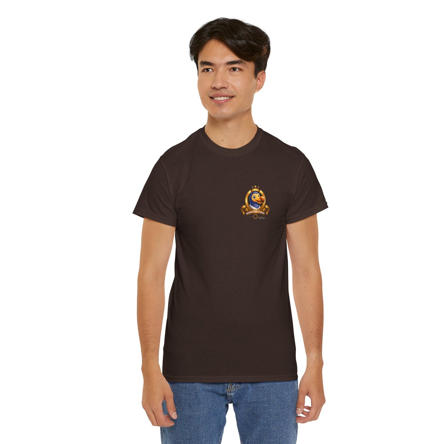 T-shirt Quocumque, " Dodo Cinéma", Discret, Île de La Réunion, Confort Coton, Elégant, Souvenir Unique, Cadeau, Unisexe, Esprit Voyageur, Créole, Bourbon