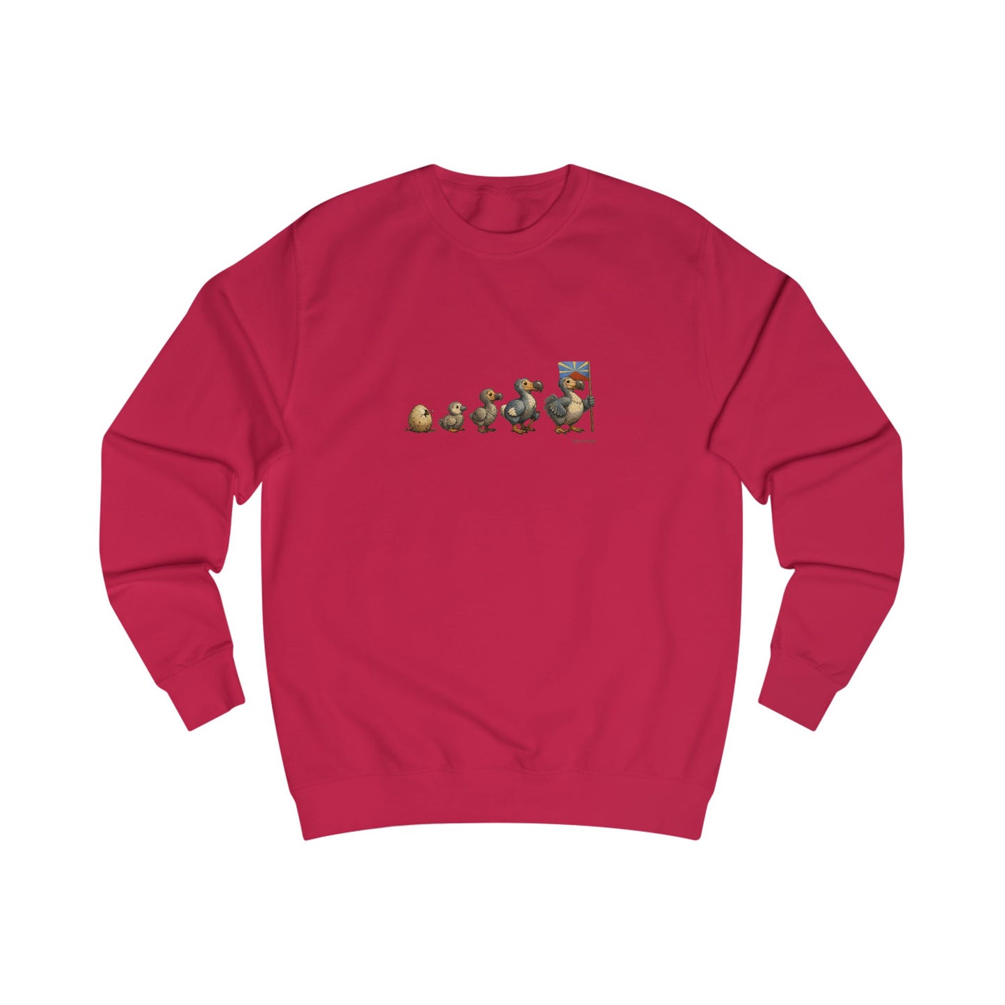 Sweat-shirt Quocumque, " Dodo Evolution ", Île de La Réunion, Confort Coton, Elégant, Souvenir Unique, Cadeau, Unisexe, Esprit Voyageur, Créole, Bourbon