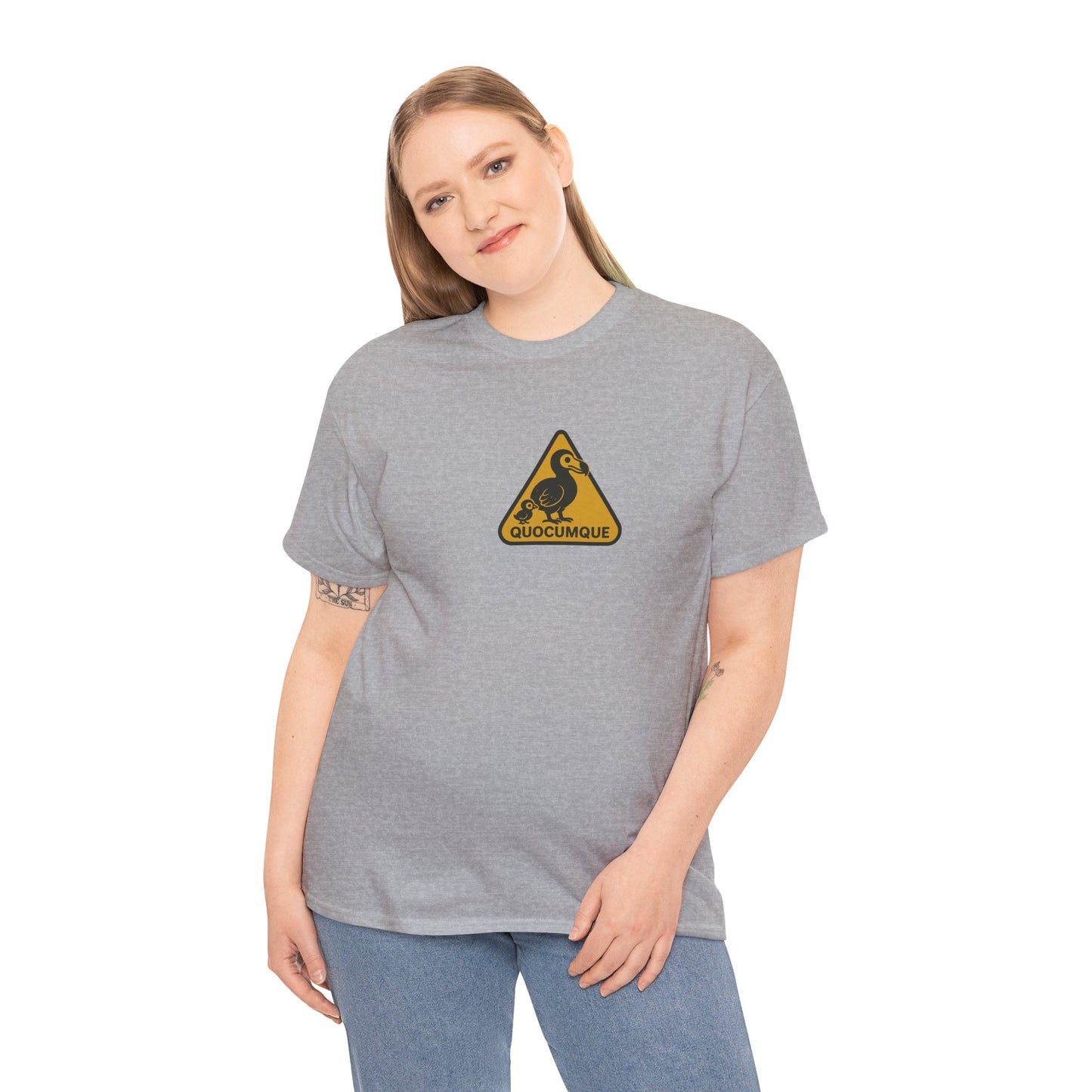 T-shirt Quocumque, "Famille Dodo", Île de La Réunion, Confort Coton, Elégant, Souvenir Unique, Cadeau, Unisexe, Esprit Voyageur, Créole, Bourbon