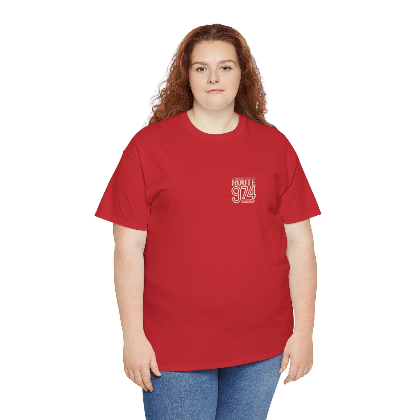 Copy of T-shirt "Route 974", Destination île de La Réunion, Confort Coton, Sobre, Elégant, Souvenir Unique, Cadeau, Unisexe, Esprit Voyageur