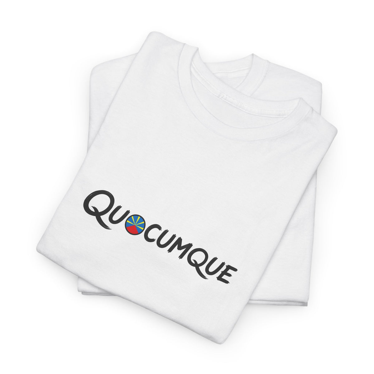 T-shirt Quocumque, Île de La Réunion, Confort Coton, Elégant, Souvenir Unique, Cadeau, Unisexe, Esprit Voyageur, Créole, Bourbon