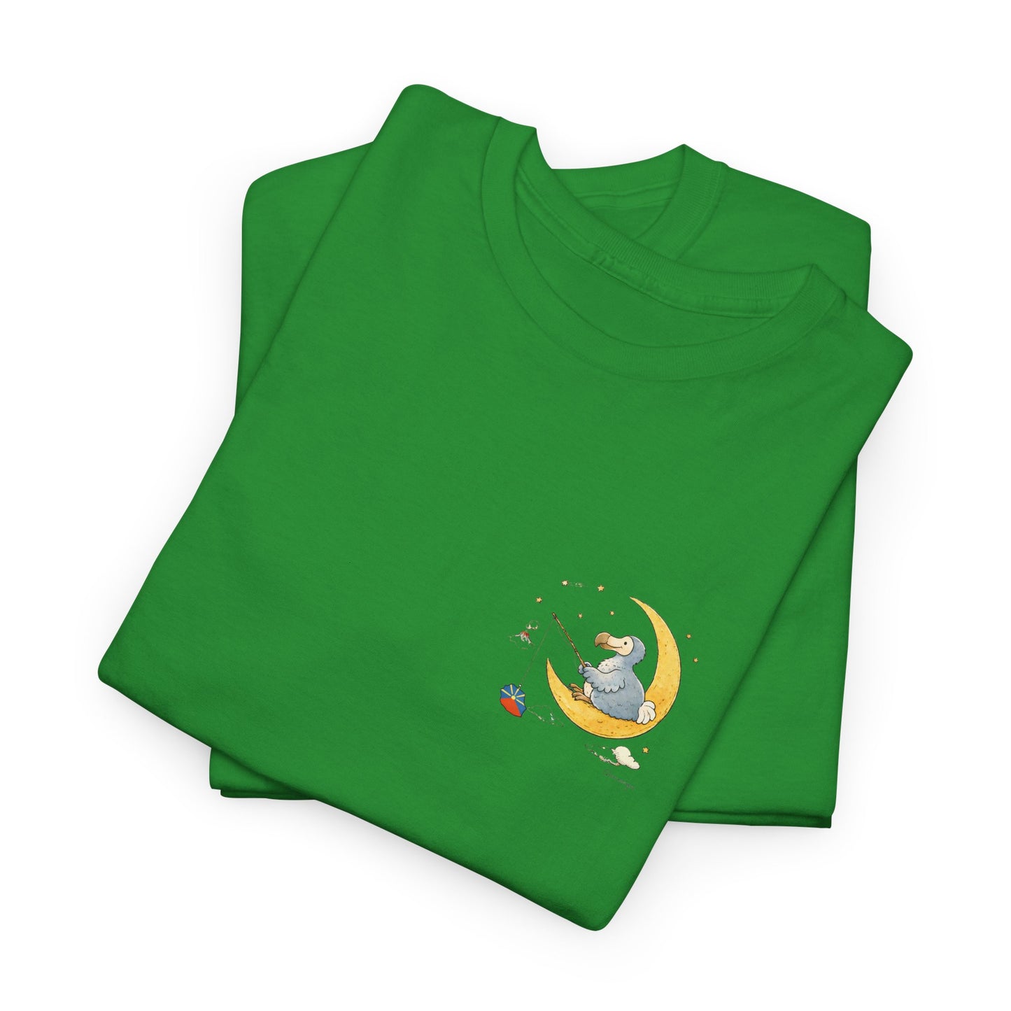 T-shirt "Dodo Lune ", Île de La Réunion", Confort Coton, Sobre, Elégant, Souvenir Unique, Cadeau, Unisexe, Esprit Voyageur