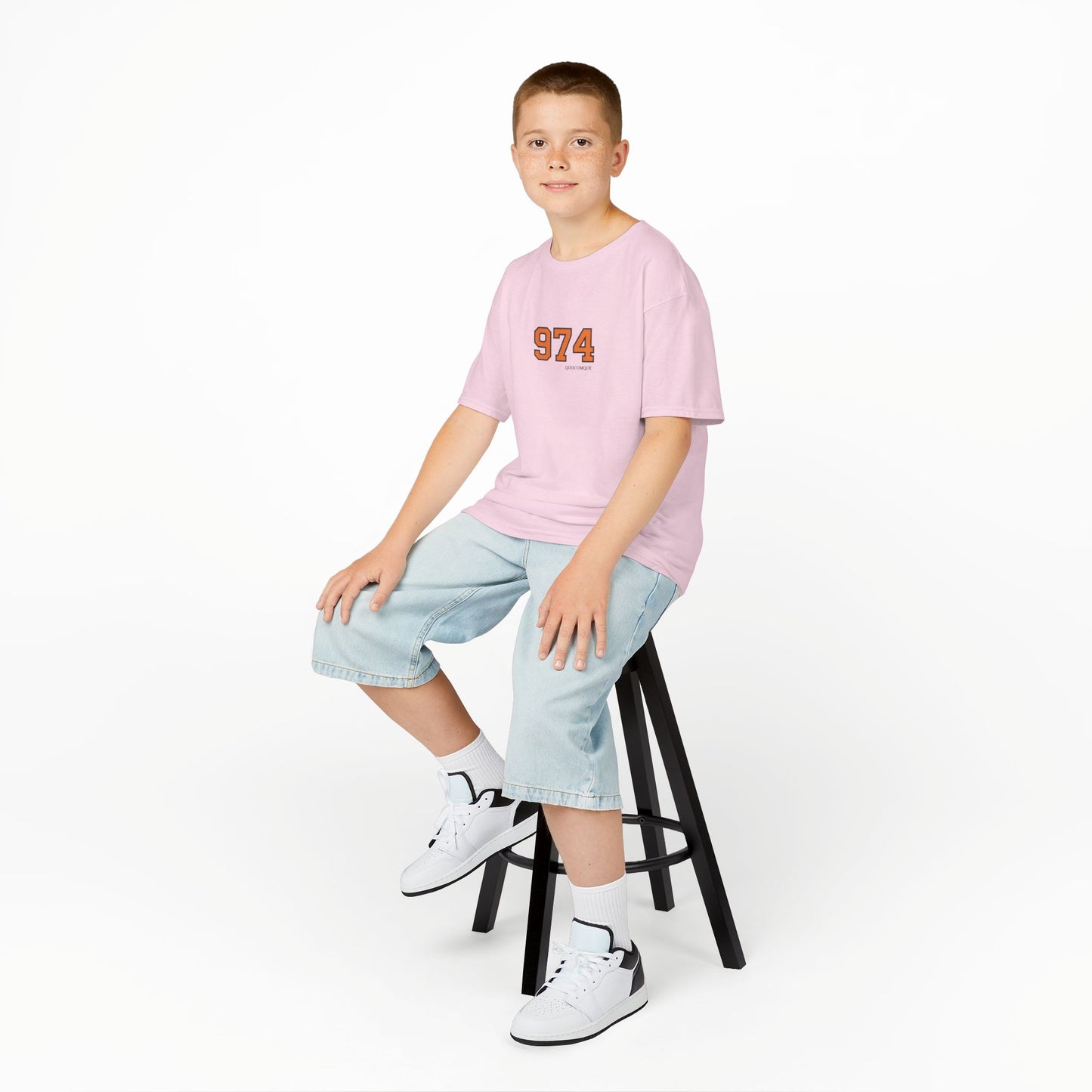 T-shirt "974", Pour Marmailles, Douceur Coton, Pour les enfants de 5-6 ans( Taille XS), Pour les 7-8 ans( taille S), Pour les 9-10 ans( taille M), Pour les 11-12 ans( taille L), Pour...
