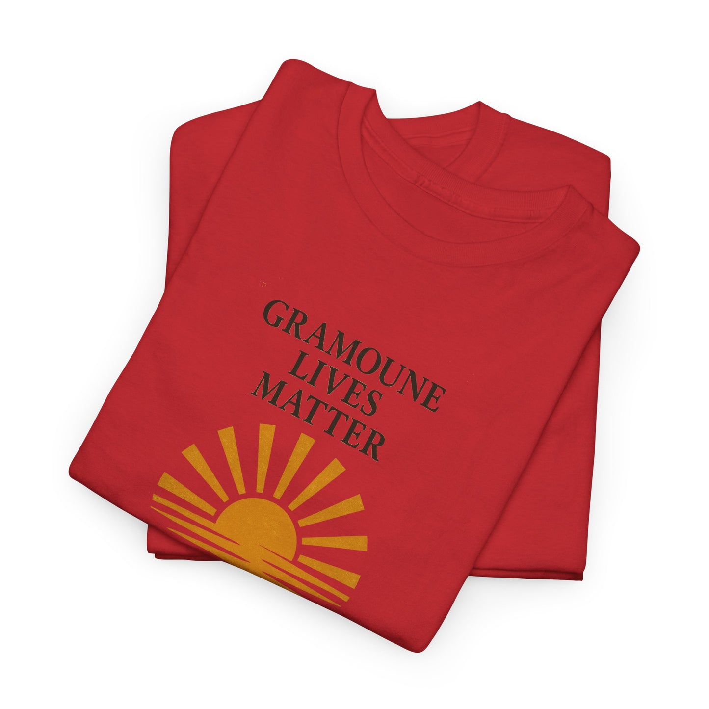 T-shirt "Gramoune", Soleil, Île de La Réunion, Confort Coton, Sobre, Elégant, Souvenir Unique, Cadeau, Unisexe, Esprit Voyageur