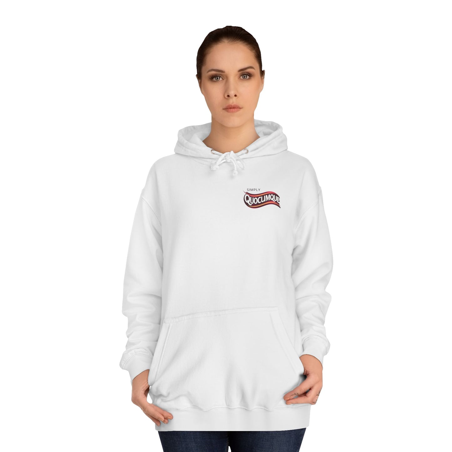 Sweat à Capuche pour Adulte QUOCUMQUE,  Hoodie, Unisexe, élégance, sobriété, La Marque du Défi, Homme, Femme