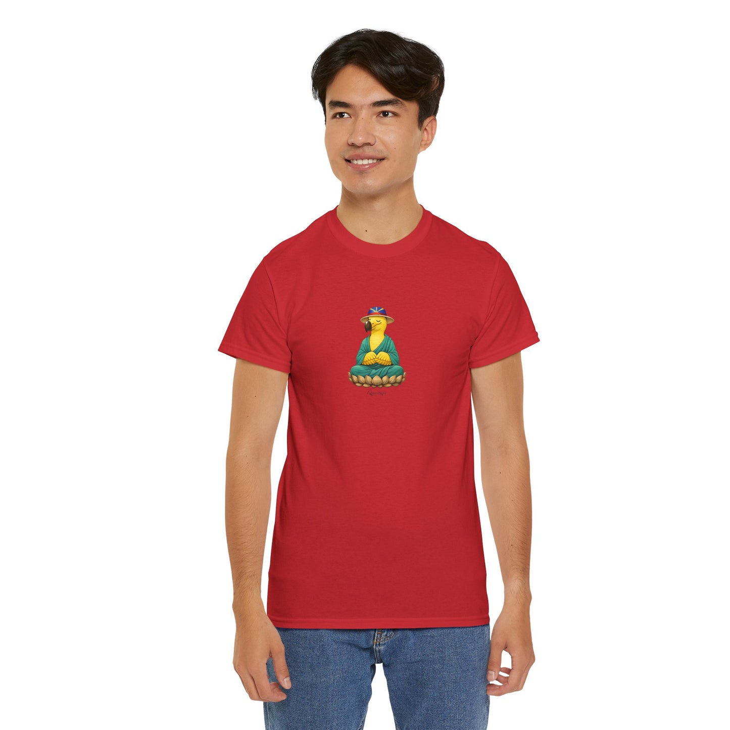 T-shirt "Dodo Zen", Confort Coton, Sobre, Elégant, Souvenir Unique, Cadeau, Unisexe, Esprit Voyageur, Adulte