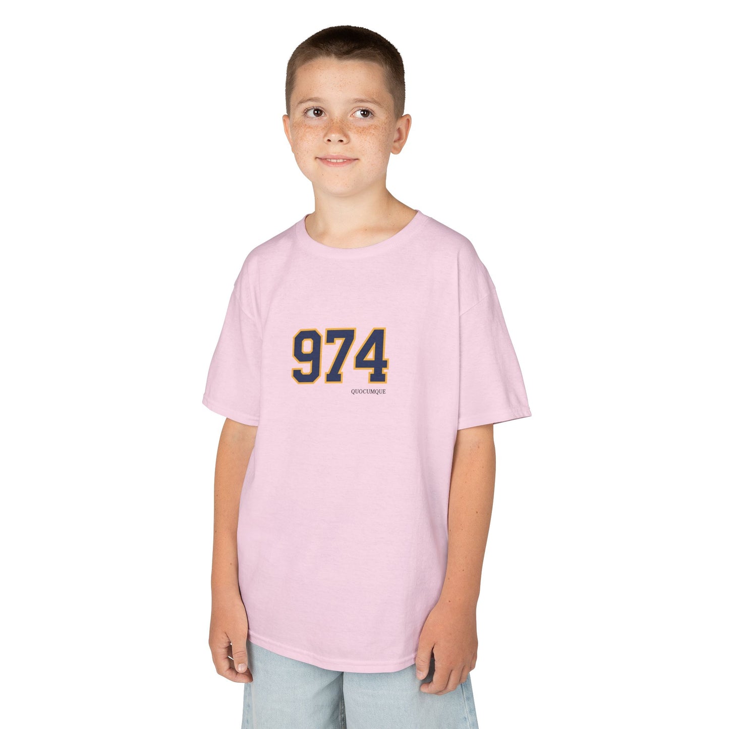 T-shirt "974", Pour Marmailles, Douceur Coton, Pour les enfants de 5-6 ans( Taille XS), Pour les 7-8 ans( taille S), Pour les 9-10 ans( taille M), Pour les 11-12 ans( taille L), Pour...