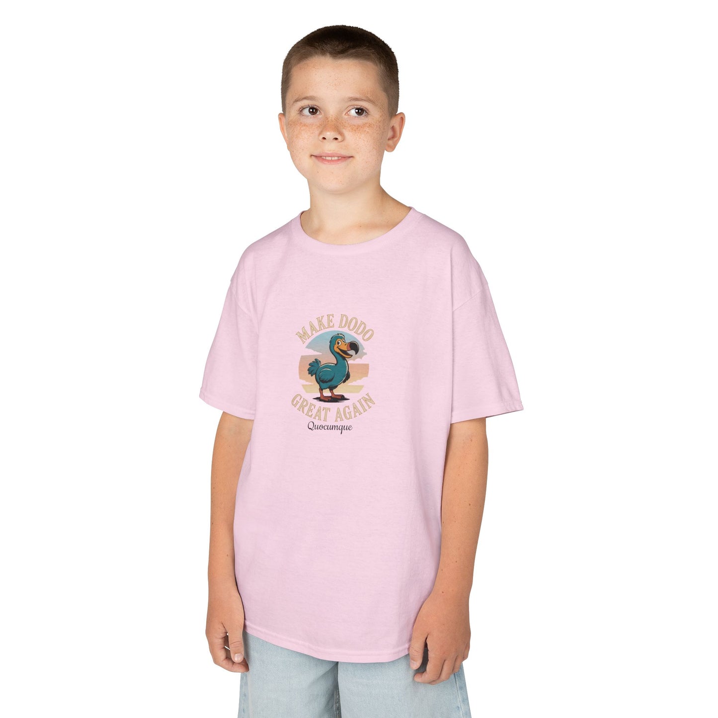 T-shirt "Make Dodo Great Again", Île de La Réunion, Douceur Coton, Pour les enfants de 5-6 ans( Taille XS), Pour les 7-8 ans( taille S), Pour les 9-10 ans( taille M), Pour les 11-12 ans( taille L), Pour les 13-14 ans( taille XLS)