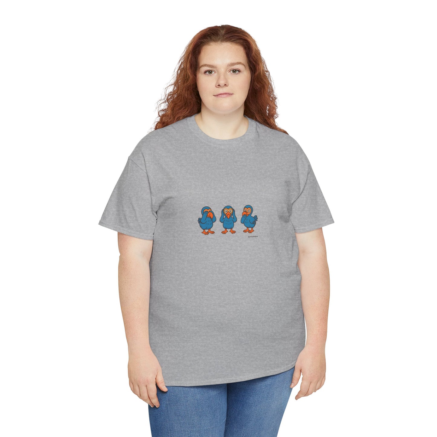 T-shirt Quocumque, "3 Dodos de la Sagesse", Confort, Souvenir Unique, Cadeau, Unisexe, Délicatesse, Homme, Femme, Adulte, Sportif, Liberté, Détente