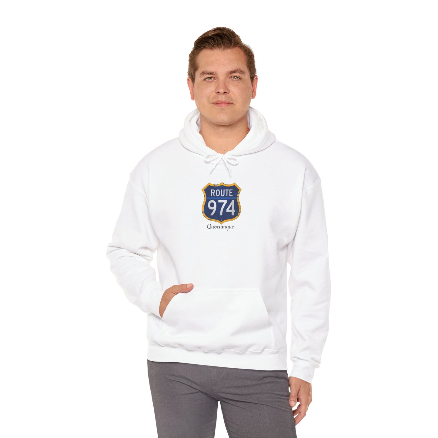 Sweat-Shirt à Capuche Collection " Route 974", Exotisme, Adulte, Homme, Femme, Sportive, Sportif, Décontracté, Classique, Destination La Réunion