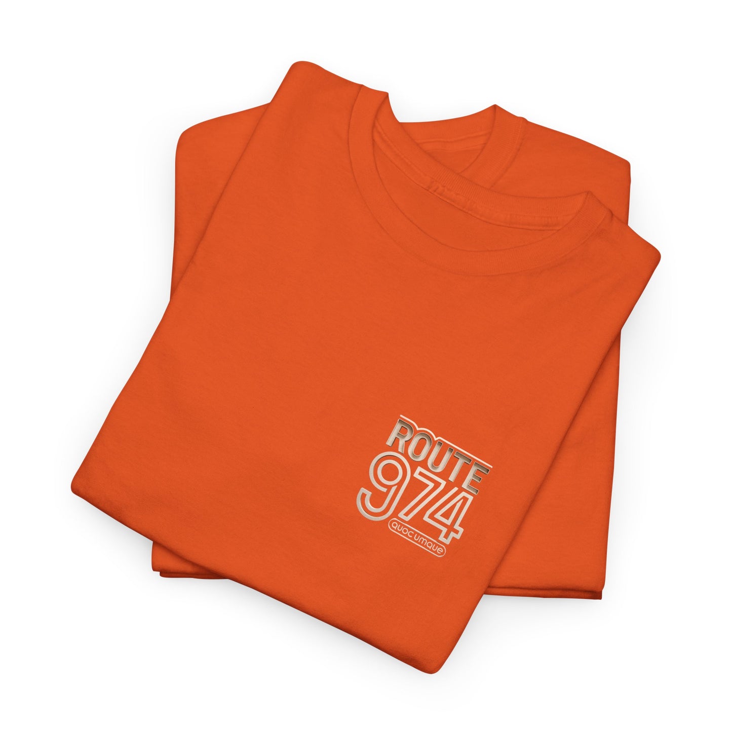 Copy of T-shirt "Route 974", Destination île de La Réunion, Confort Coton, Sobre, Elégant, Souvenir Unique, Cadeau, Unisexe, Esprit Voyageur