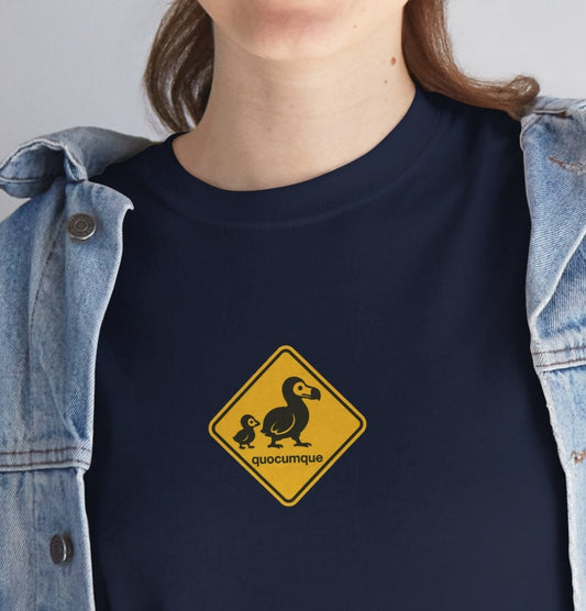 T-shirt Quocumque, "Famille Dodo", Île de La Réunion, Confort Coton, Elégant, Souvenir Unique, Cadeau, Unisexe, Esprit Voyageur, Créole, Bourbon