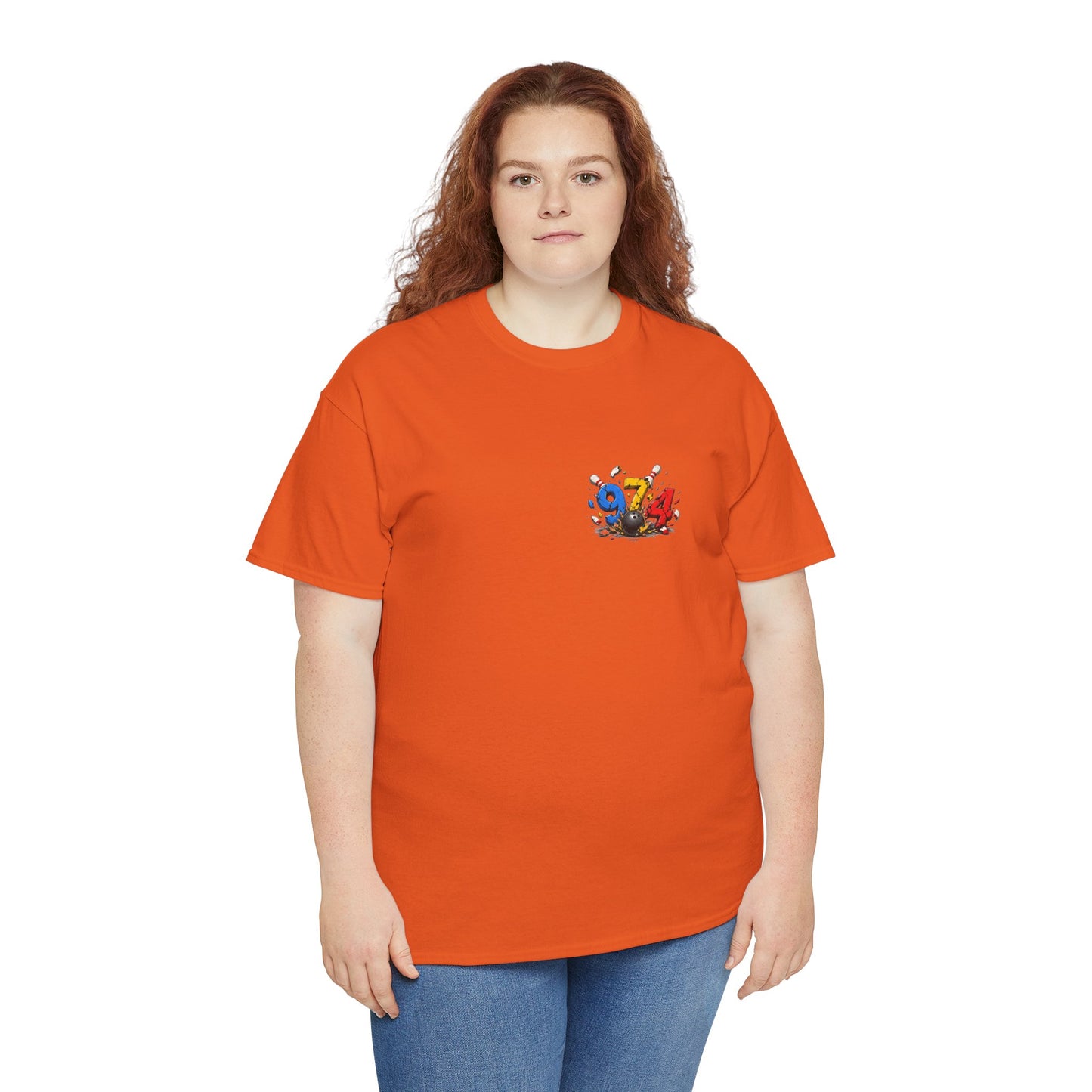 T-shirt " 974 Bowling ", Destination Île de La Réunion, Confort Coton, Sobre, Elégant, Souvenir Unique, Vêtement Adulte, Unisexe, Esprit Voyageur
