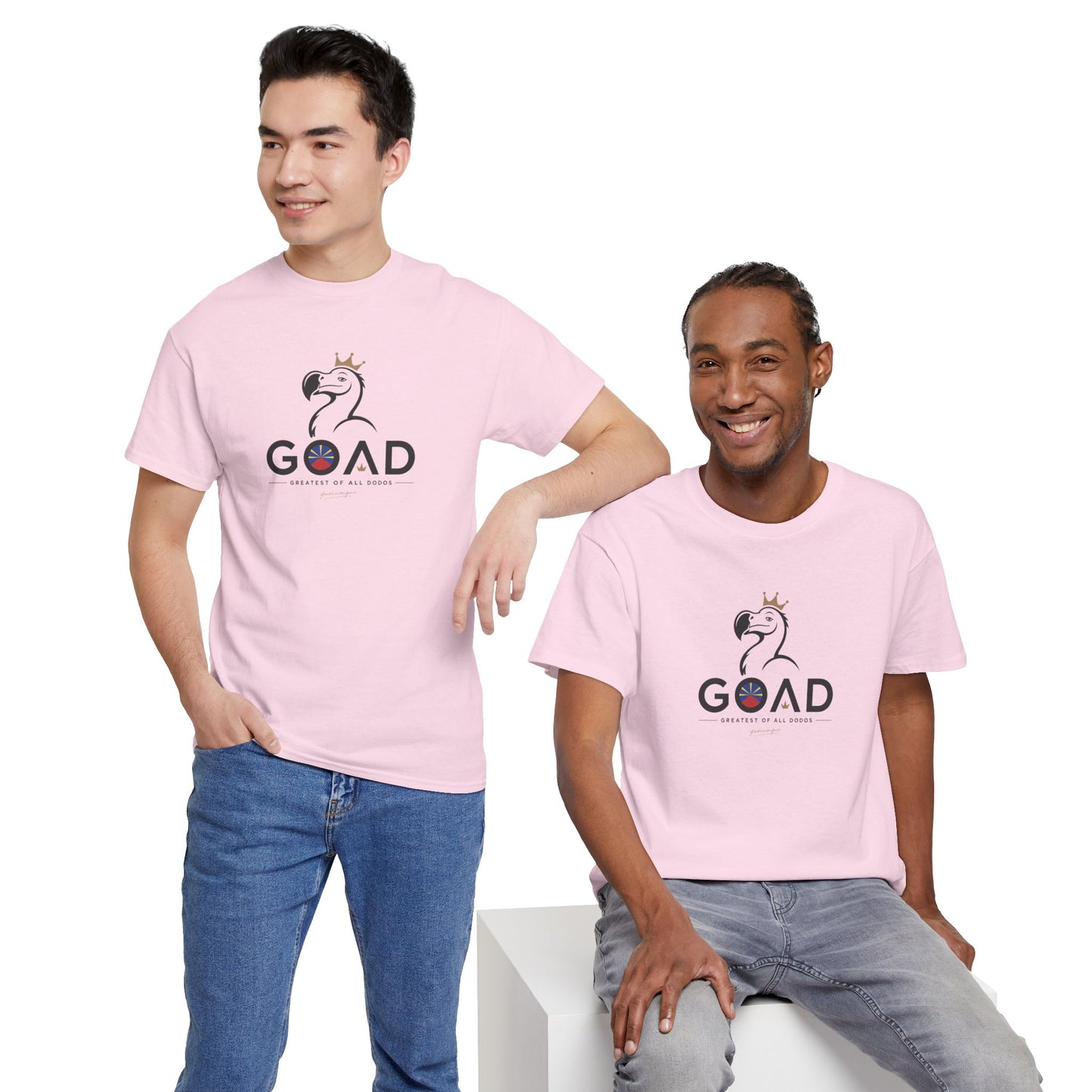 T-shirt "GOAD ", Greatest Of All Dodos, Île de La Réunion", Confort Coton, Sobre, Elégant, Souvenir Unique, Cadeau, Unisexe, Esprit Voyageur