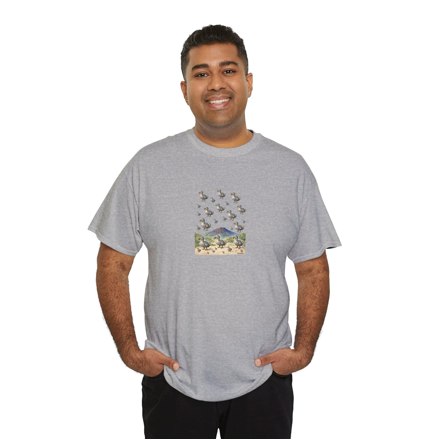 T-shirt "Groupe Dodo ", Île de La Réunion", Confort Coton, Sobre, Elégant, Souvenir Unique, Cadeau, Unisexe, Esprit Voyageur
